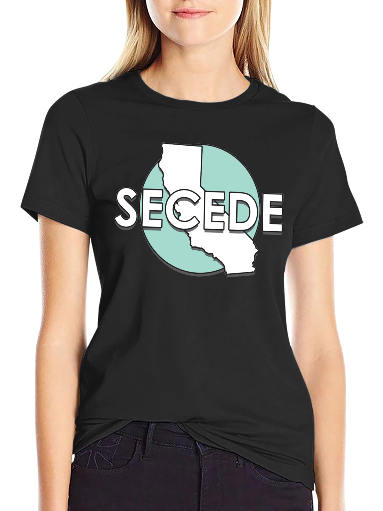 Secede California Graphic Tee - Black T-Shirt
