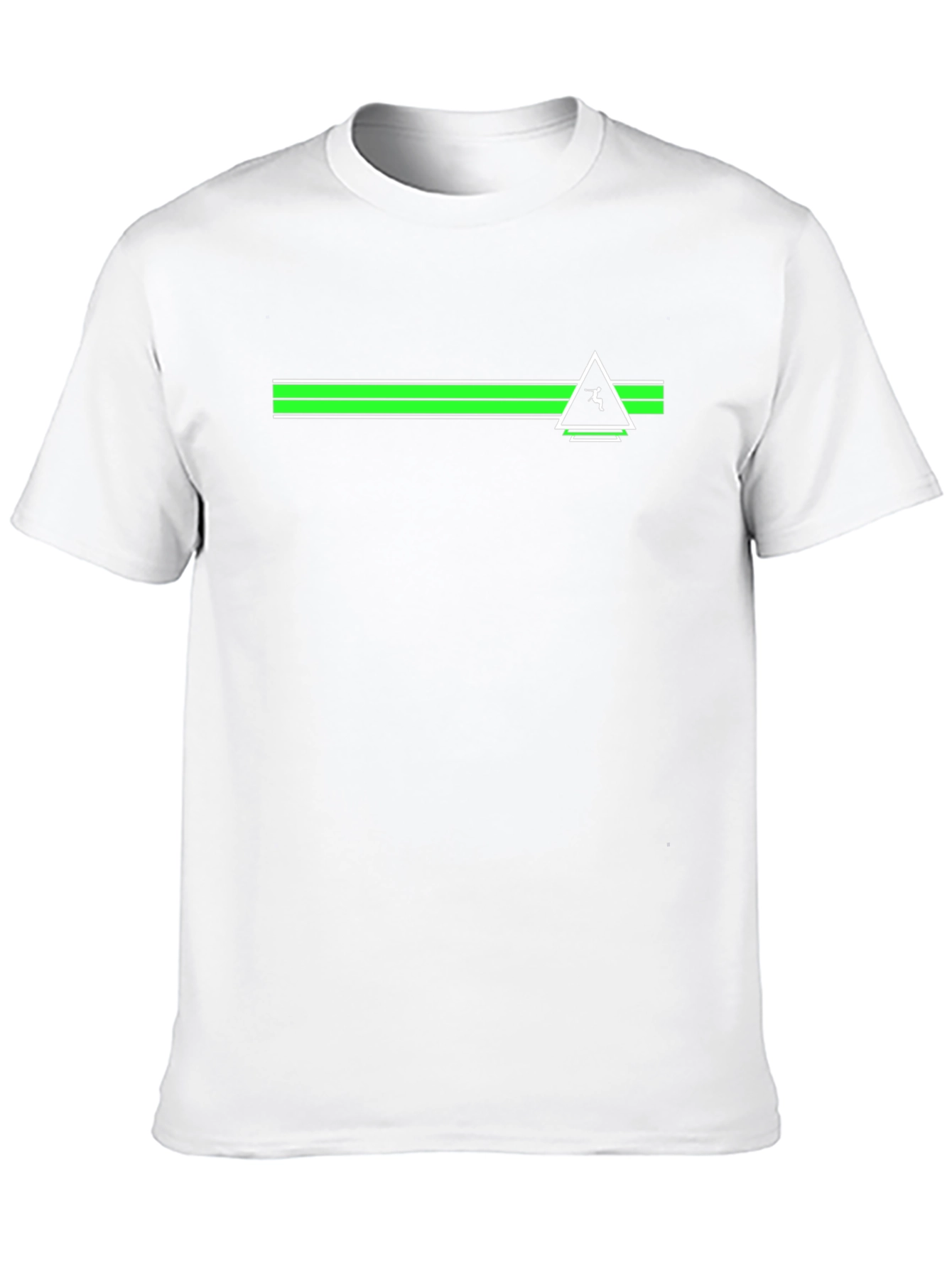 Modern Geometric Black T-Shirt