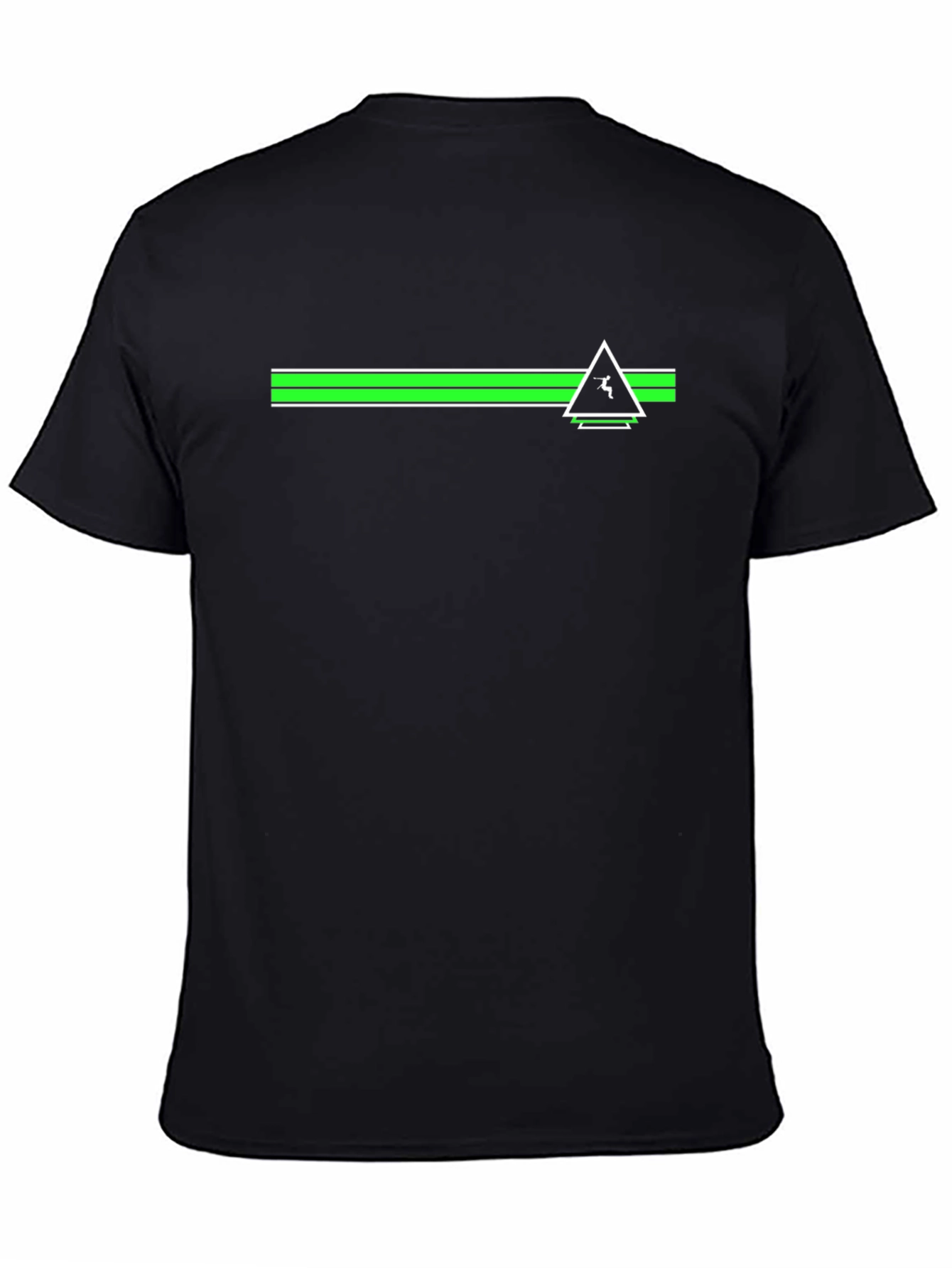 Modern Geometric Black T-Shirt