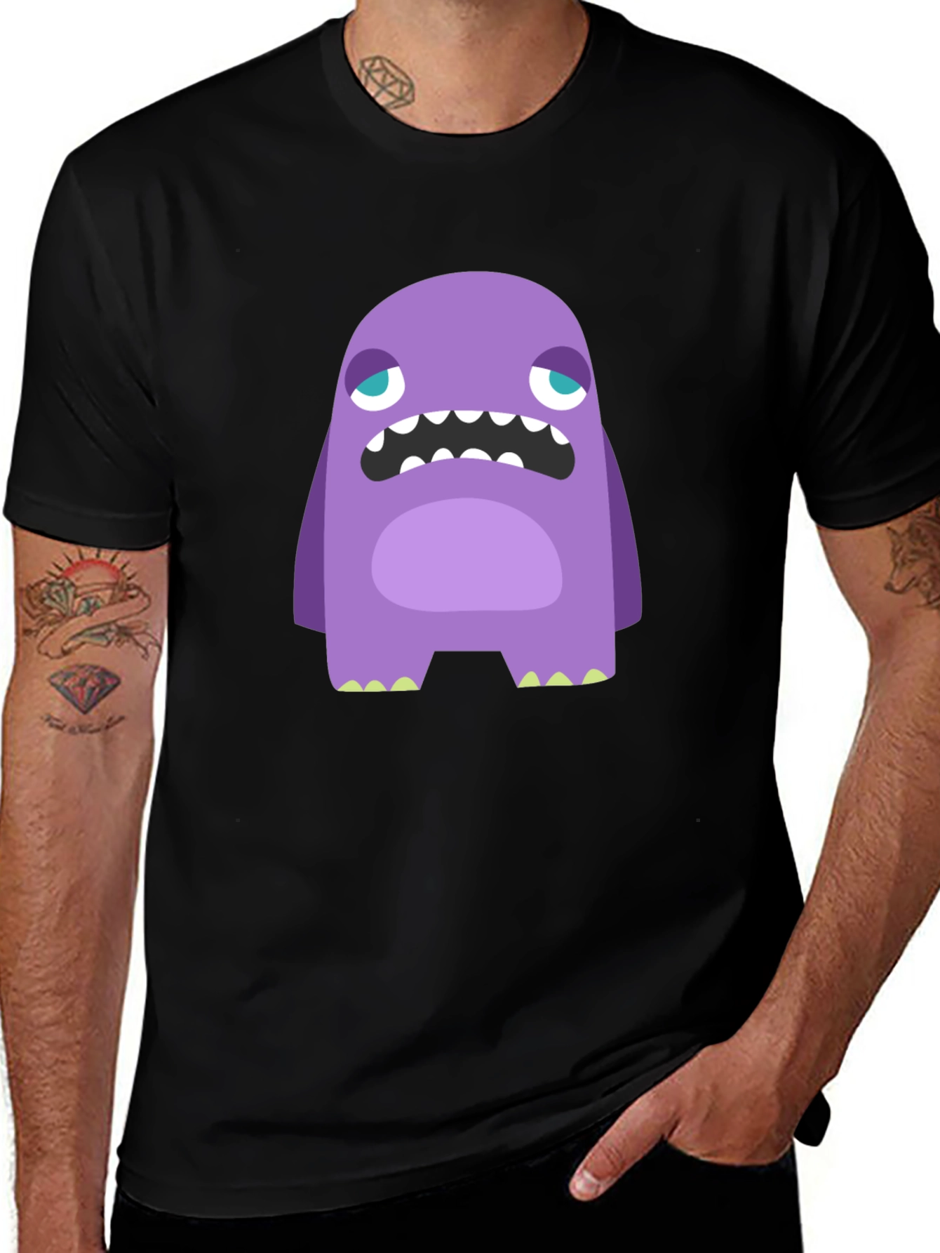 Monster Graphic Tee - Funny Cartoon Creature Shirt