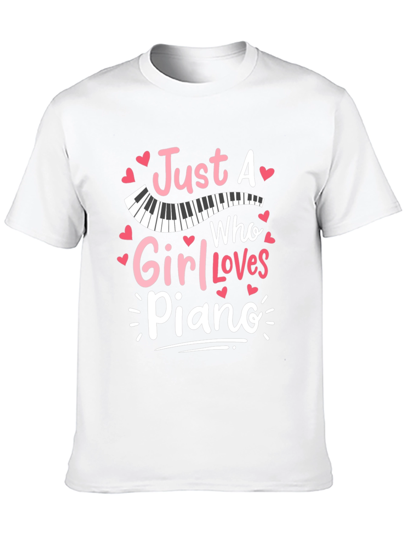 Just A Girl Who Loves Piano T-Shirt
