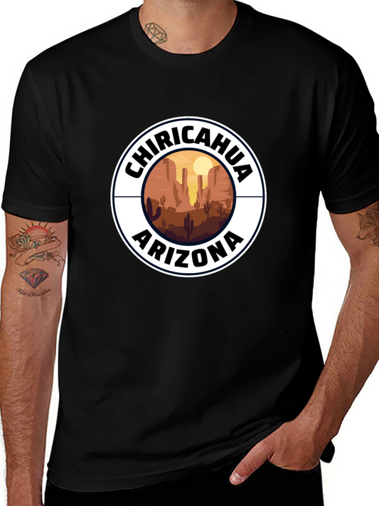 Chiricahua Arizona Desert Scene Black T-Shirt