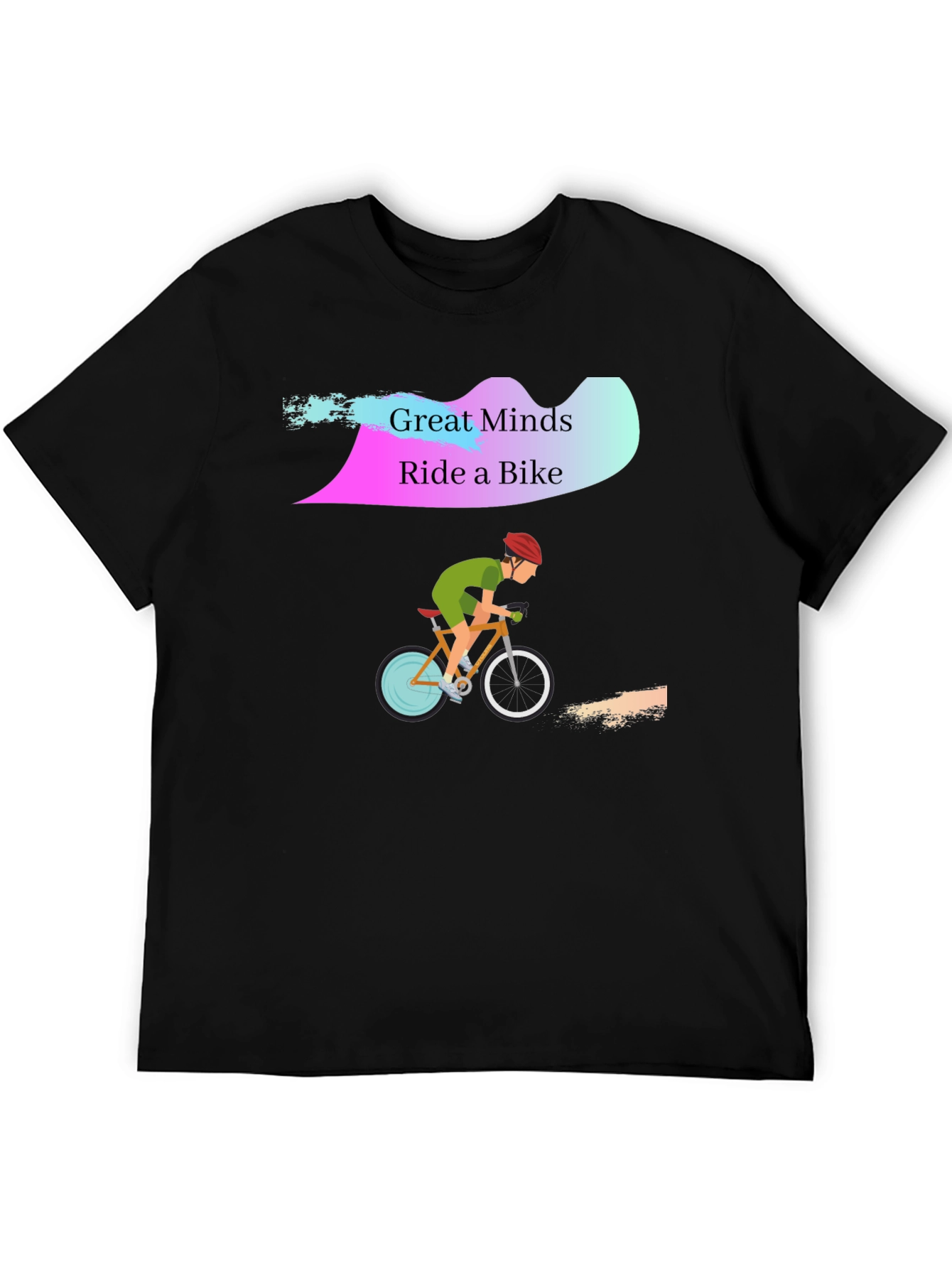 Great Minds Ride a Bike Graphic T-Shirt