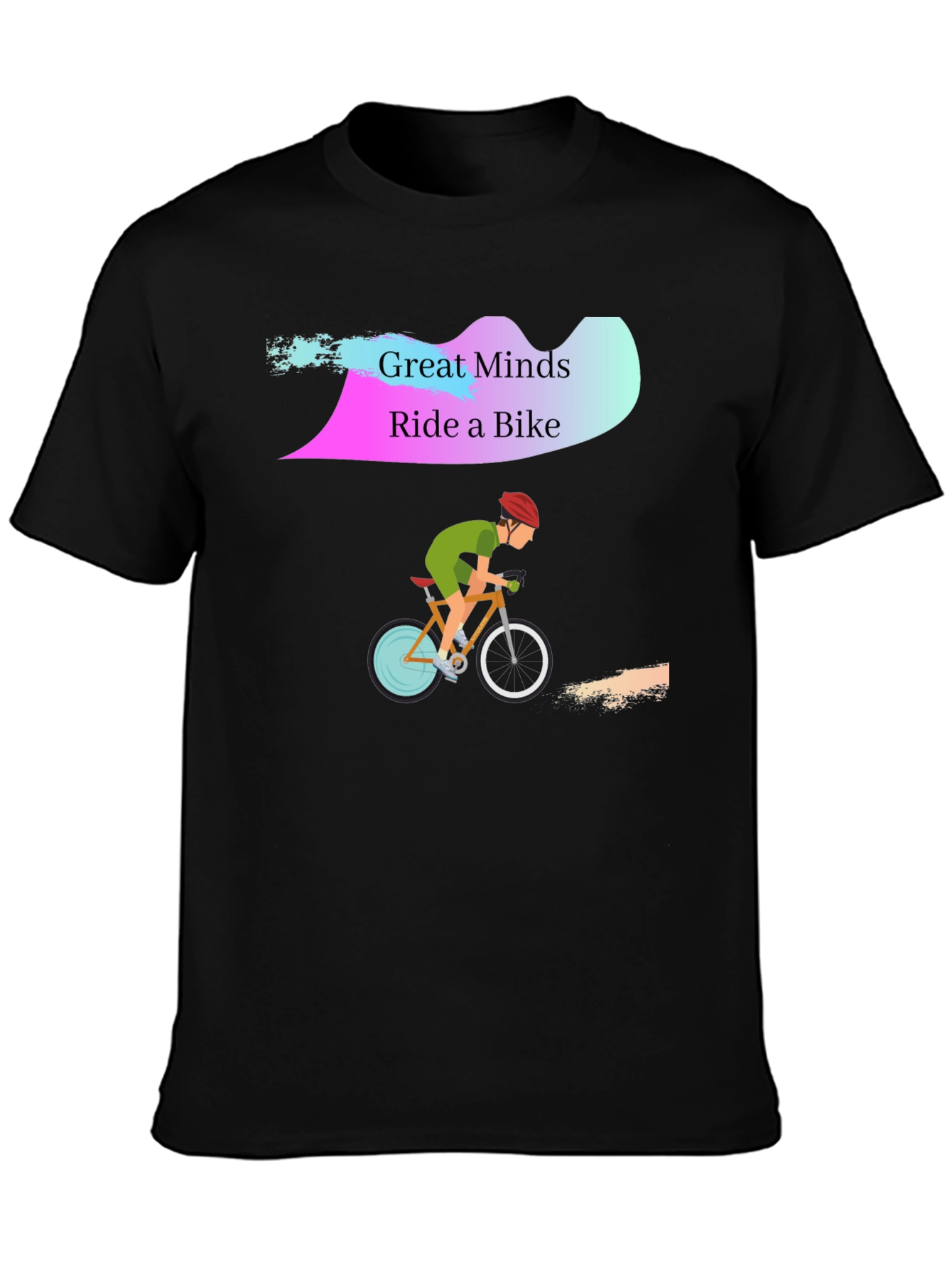 Great Minds Ride a Bike Graphic T-Shirt