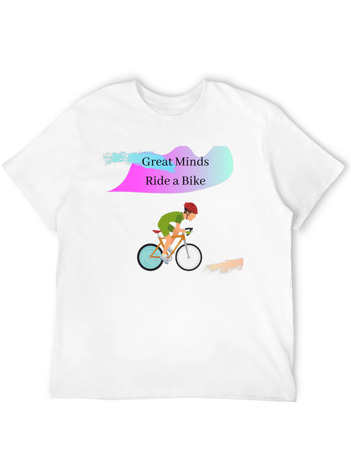 Great Minds Ride a Bike Graphic T-Shirt