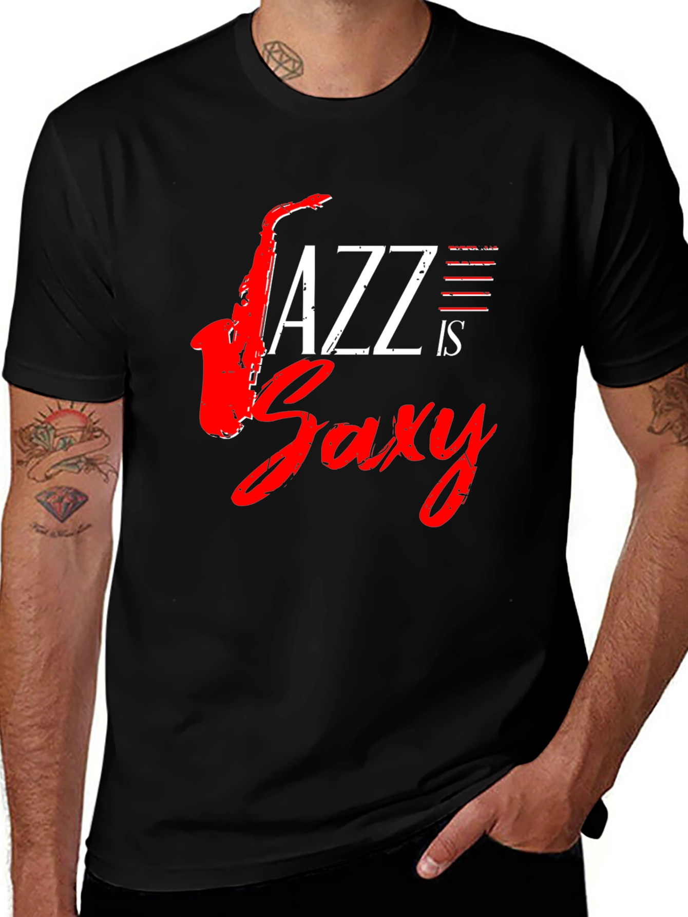 Jazz is Saxy Graphic T-Shirt