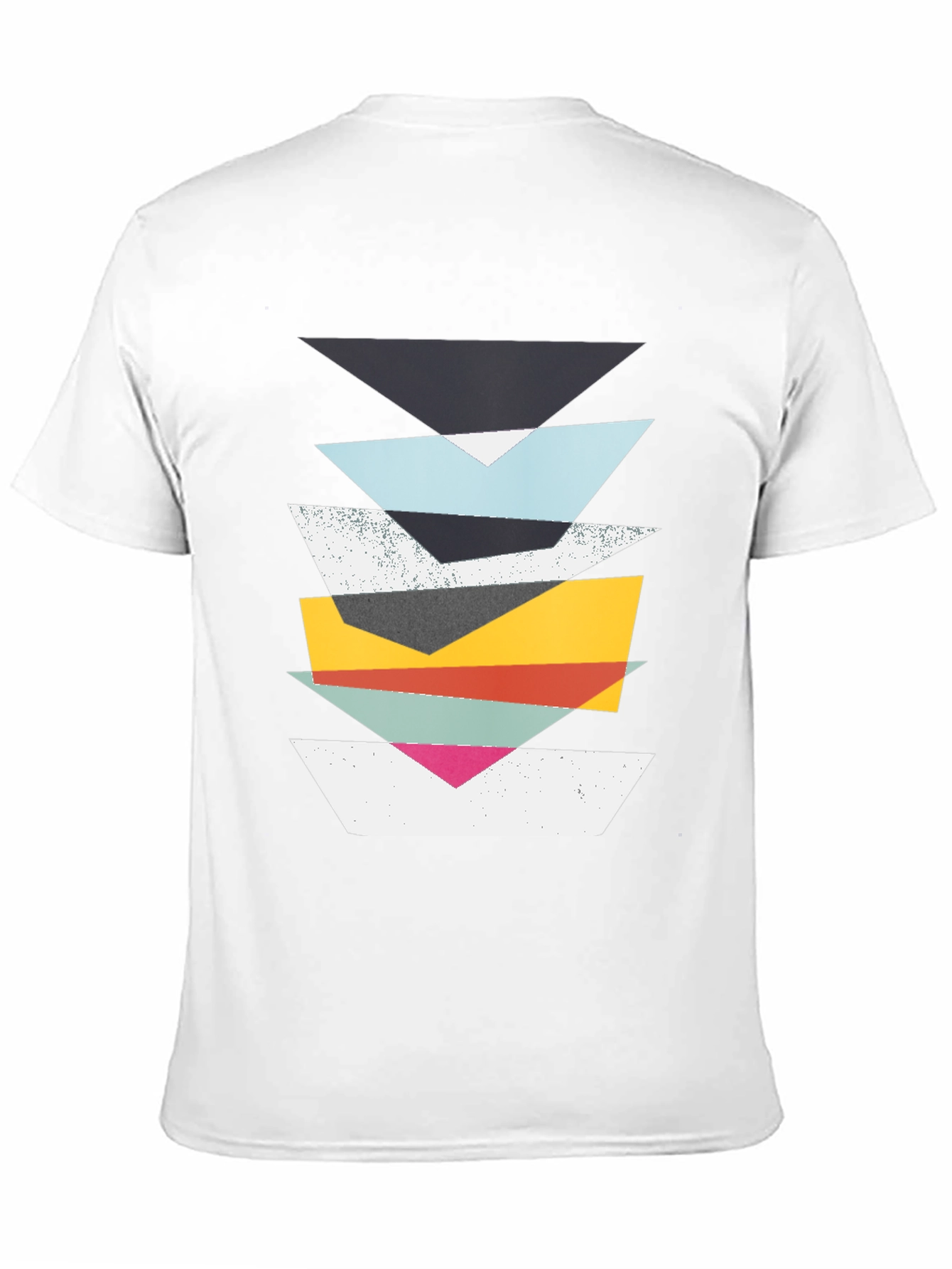 Geometric Stack T-Shirt - Modern Art Tee