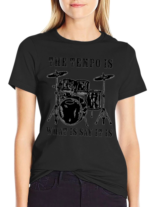 Drummer Tempo Graphic T-Shirt