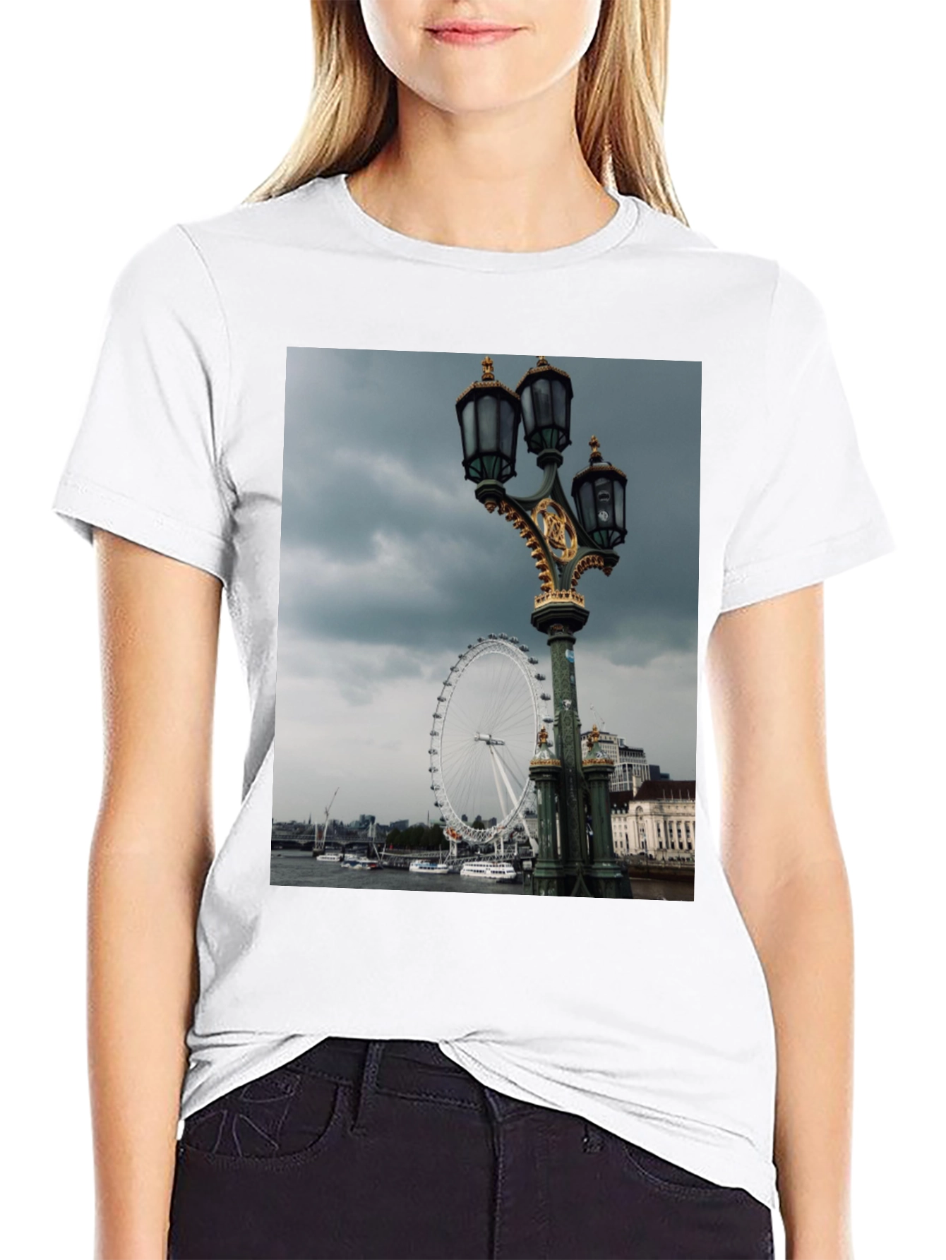 London Eye T-Shirt - Cityscape Graphic Tee