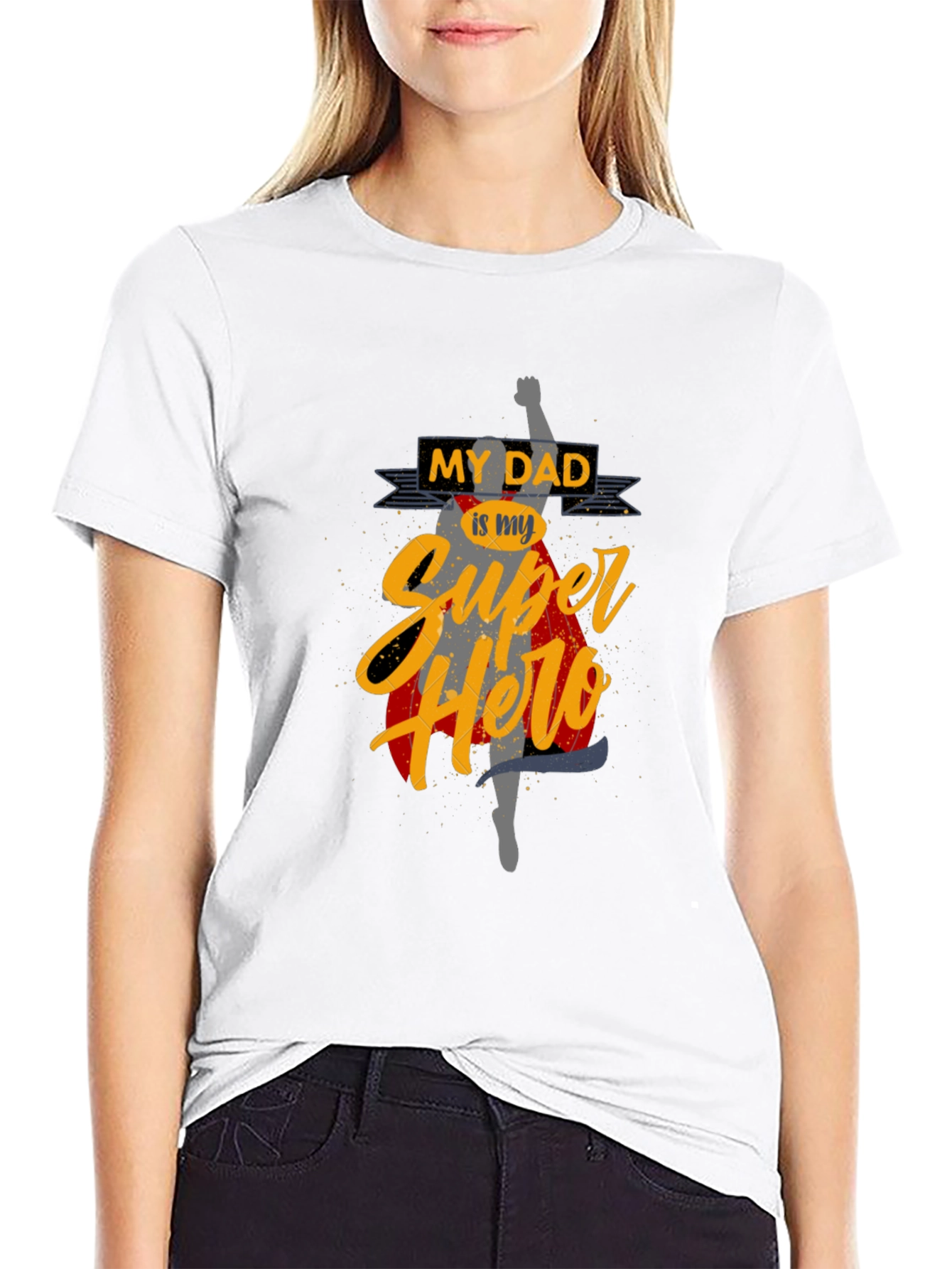 My Dad Is My Superhero Graphic T-Shirt