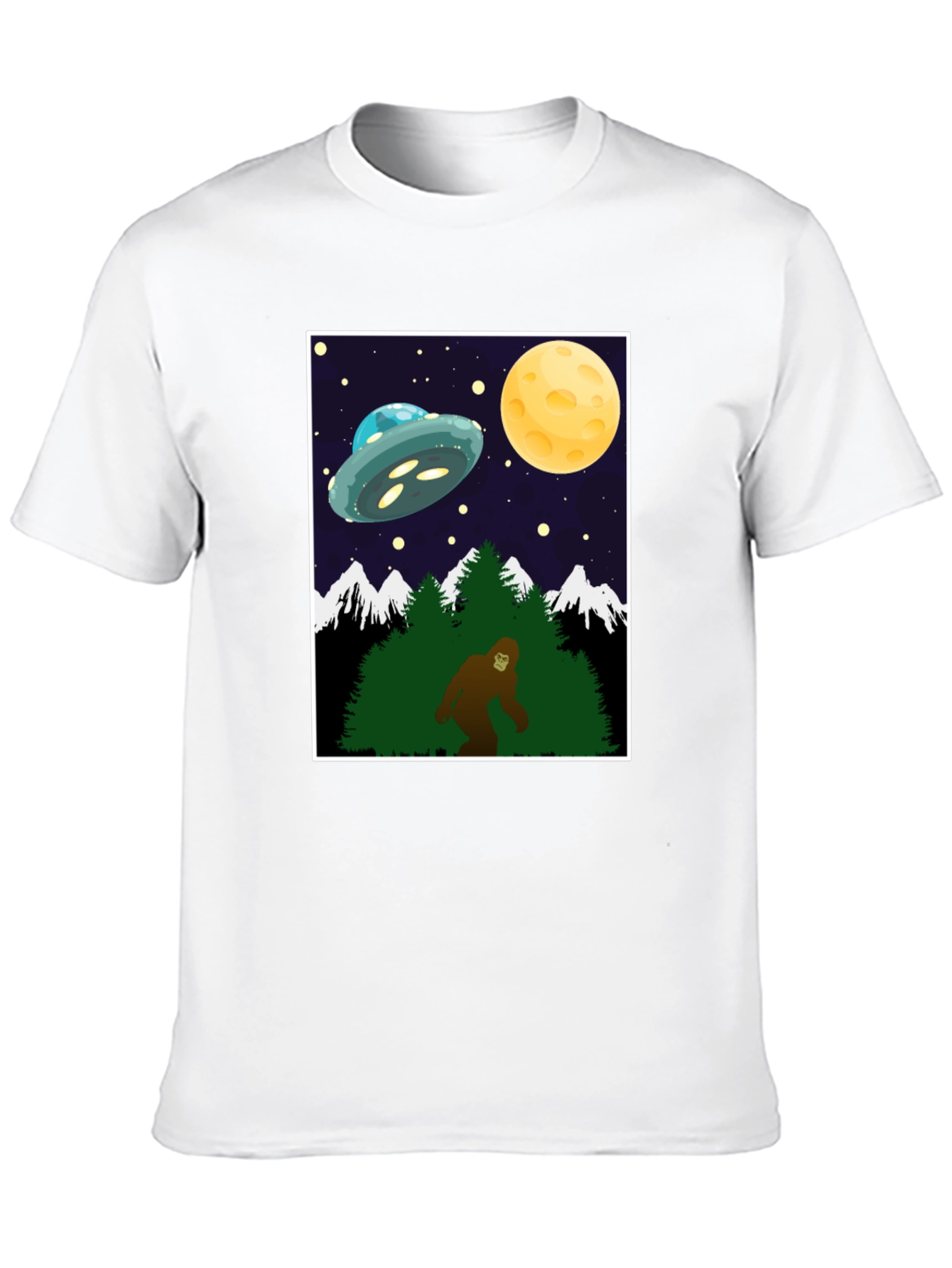 Bigfoot UFO T-Shirt - Cryptid Space Tee