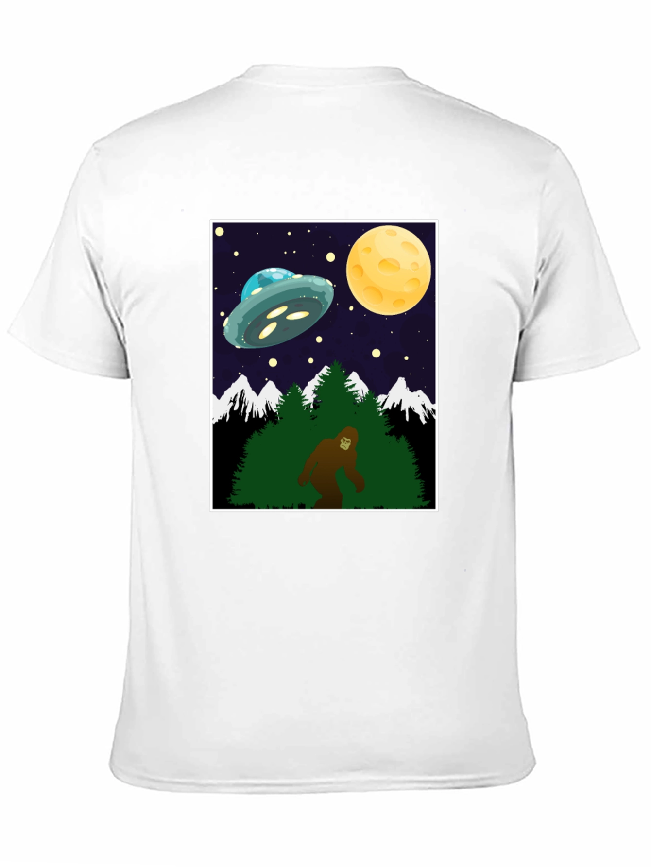 Bigfoot UFO T-Shirt - Cryptid Space Tee