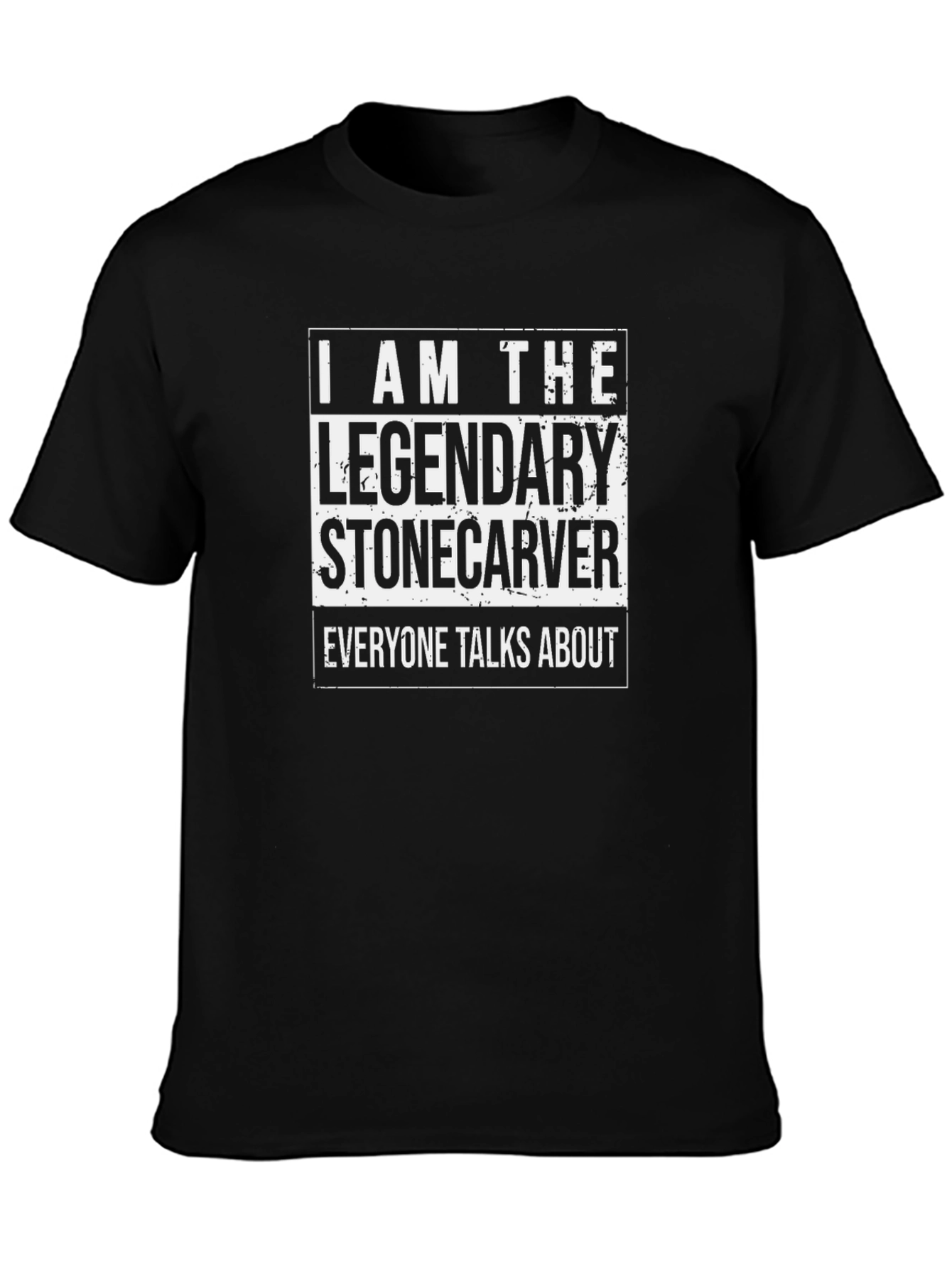Legendary Stone Carver Black T-Shirt