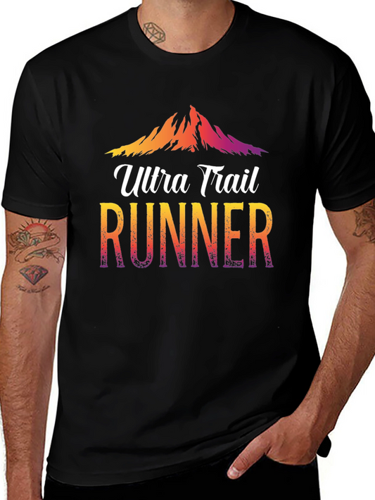 Ultra Trail Runner Graphic Tee - Mountain Design
