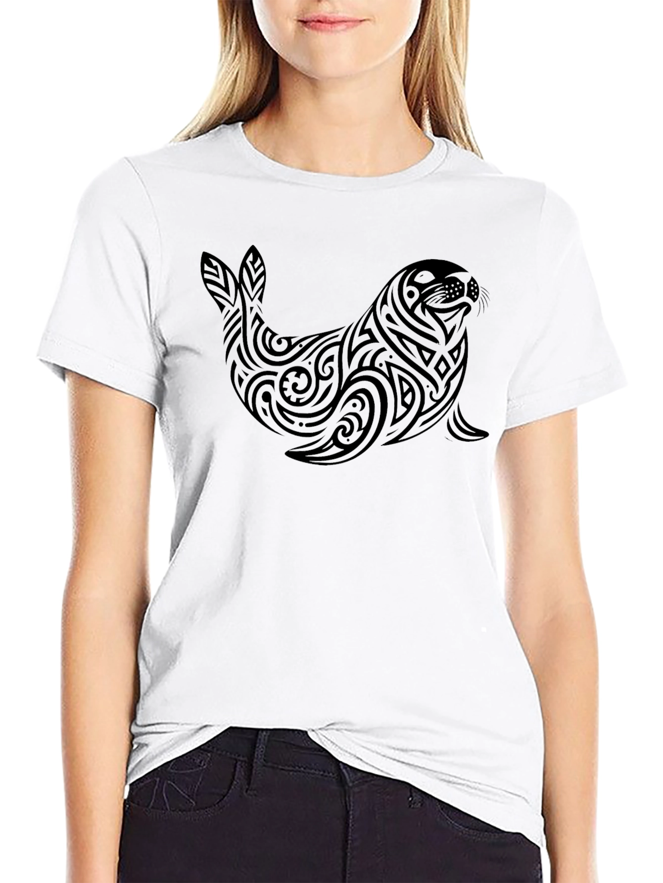 Tribal Seal T-Shirt - Black Graphic Tee
