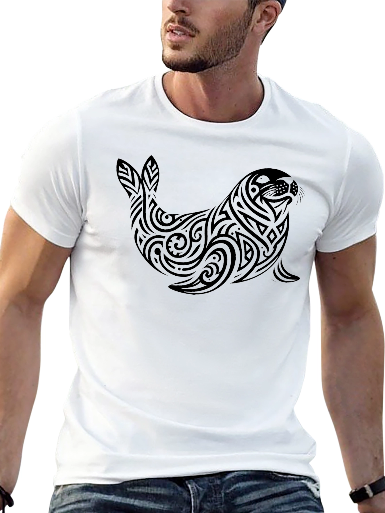 Tribal Seal T-Shirt - Black Graphic Tee