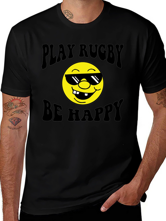 Play Rugby Be Happy T-Shirt