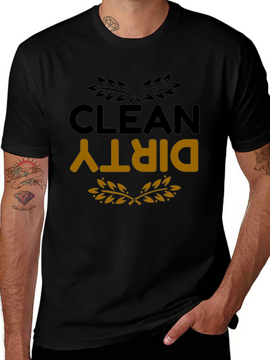 Clean Dirty T-Shirt - Funny Laundry Day Tee