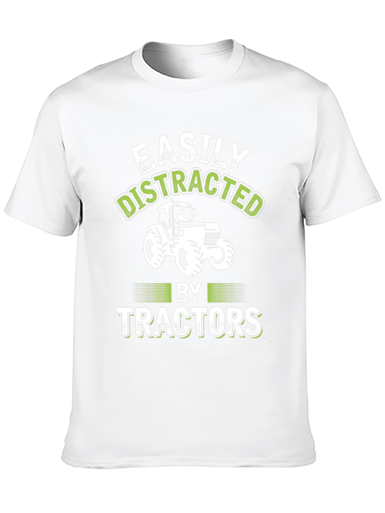 Easily Distracted By Tractors - Graphic T-Shirt