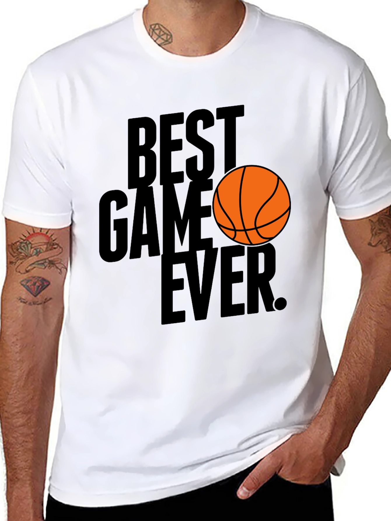 Best Game Ever Basketball Graphic T-Shirt