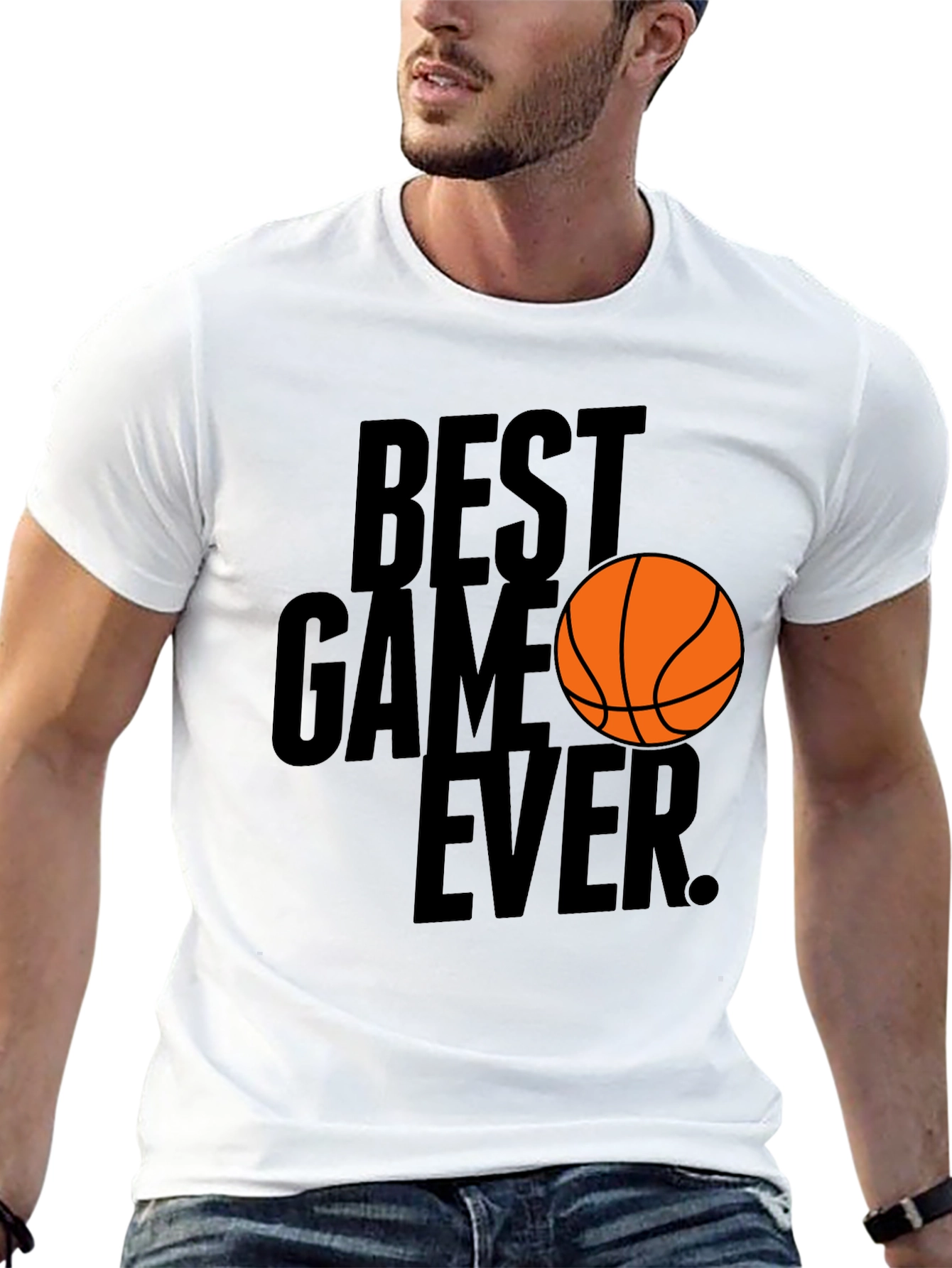 Best Game Ever Basketball Graphic T-Shirt