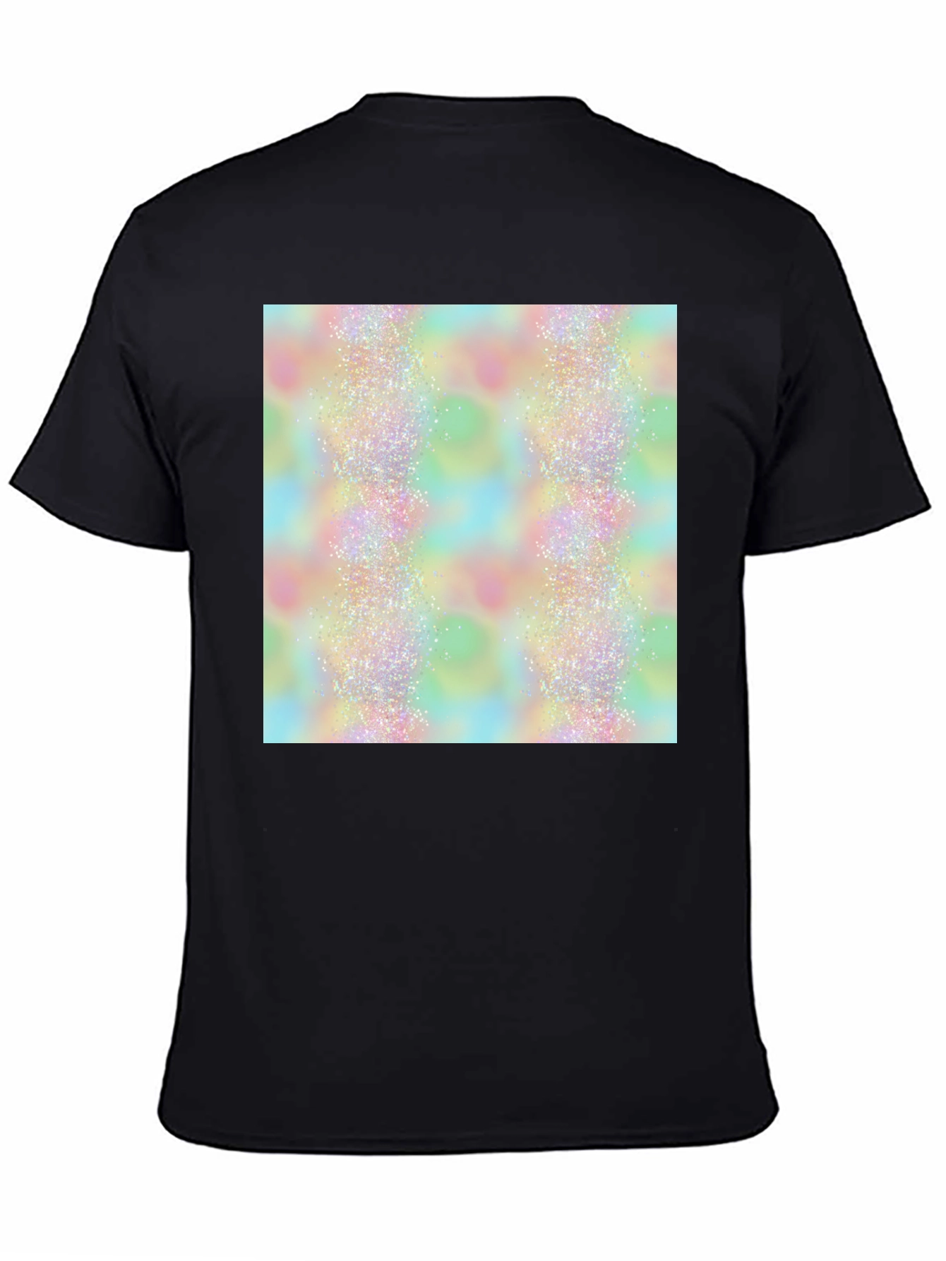 Sparkle Pattern Black T-Shirt