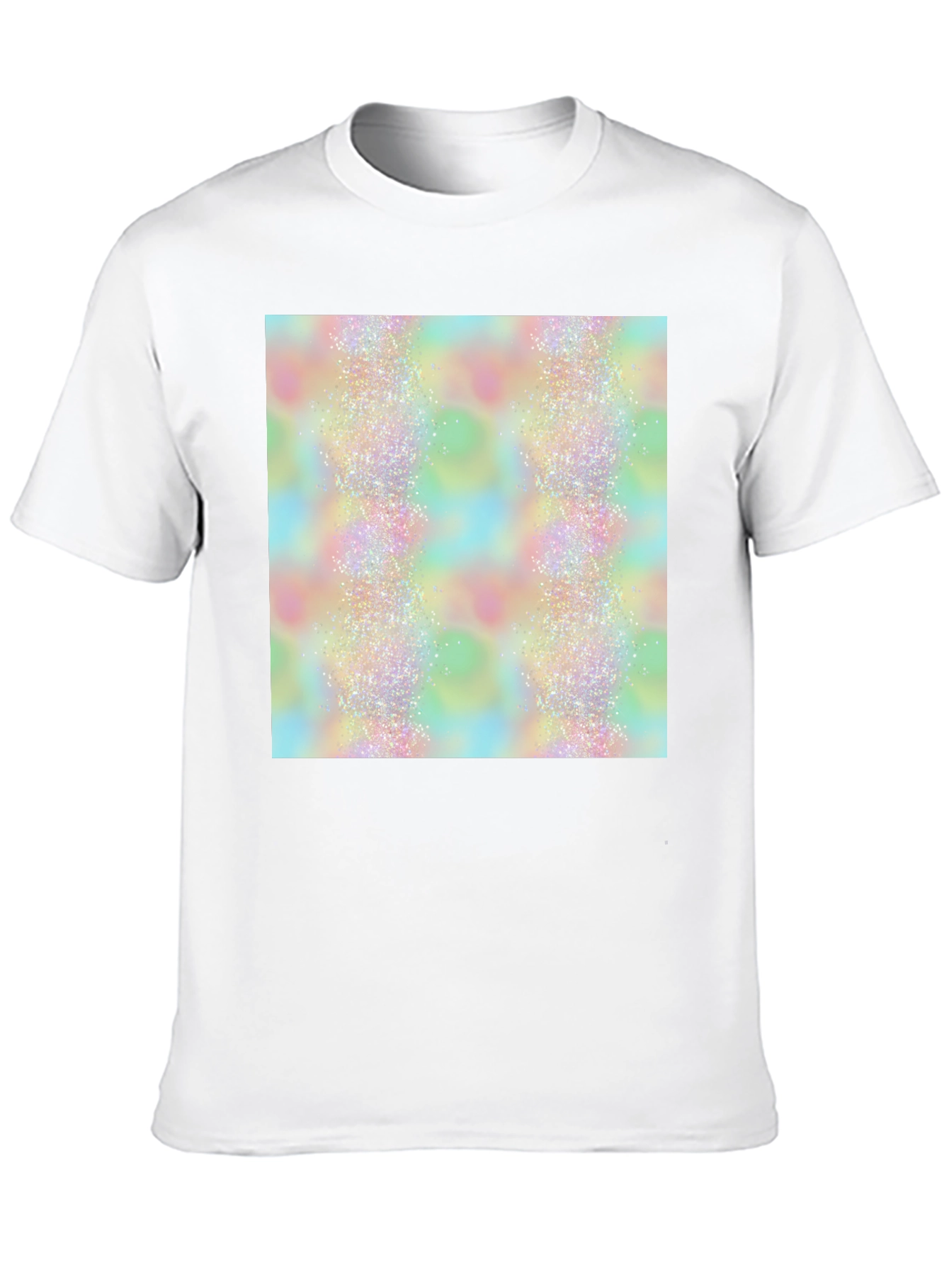 Sparkle Pattern Black T-Shirt