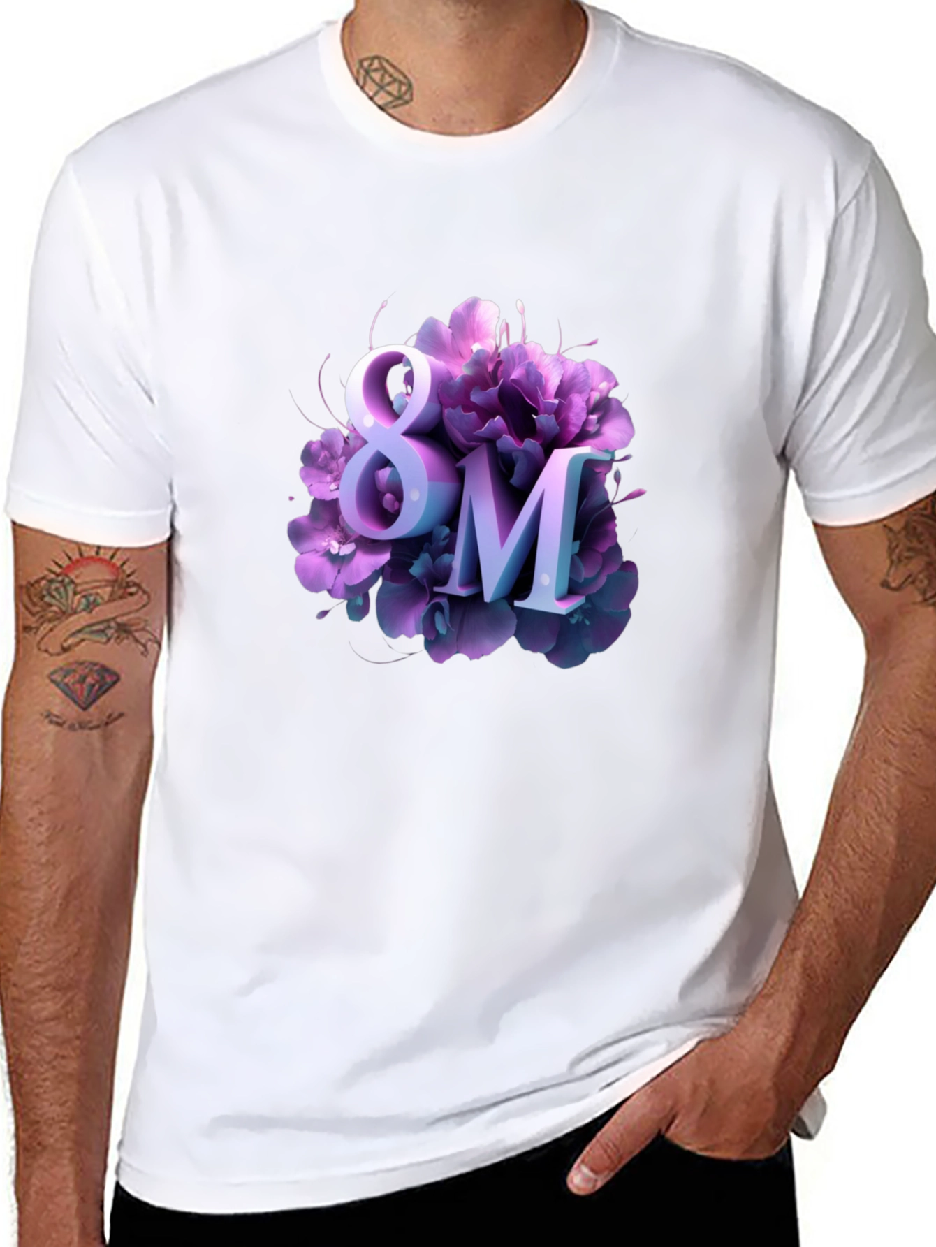 Womens Day 8M Floral T-Shirt