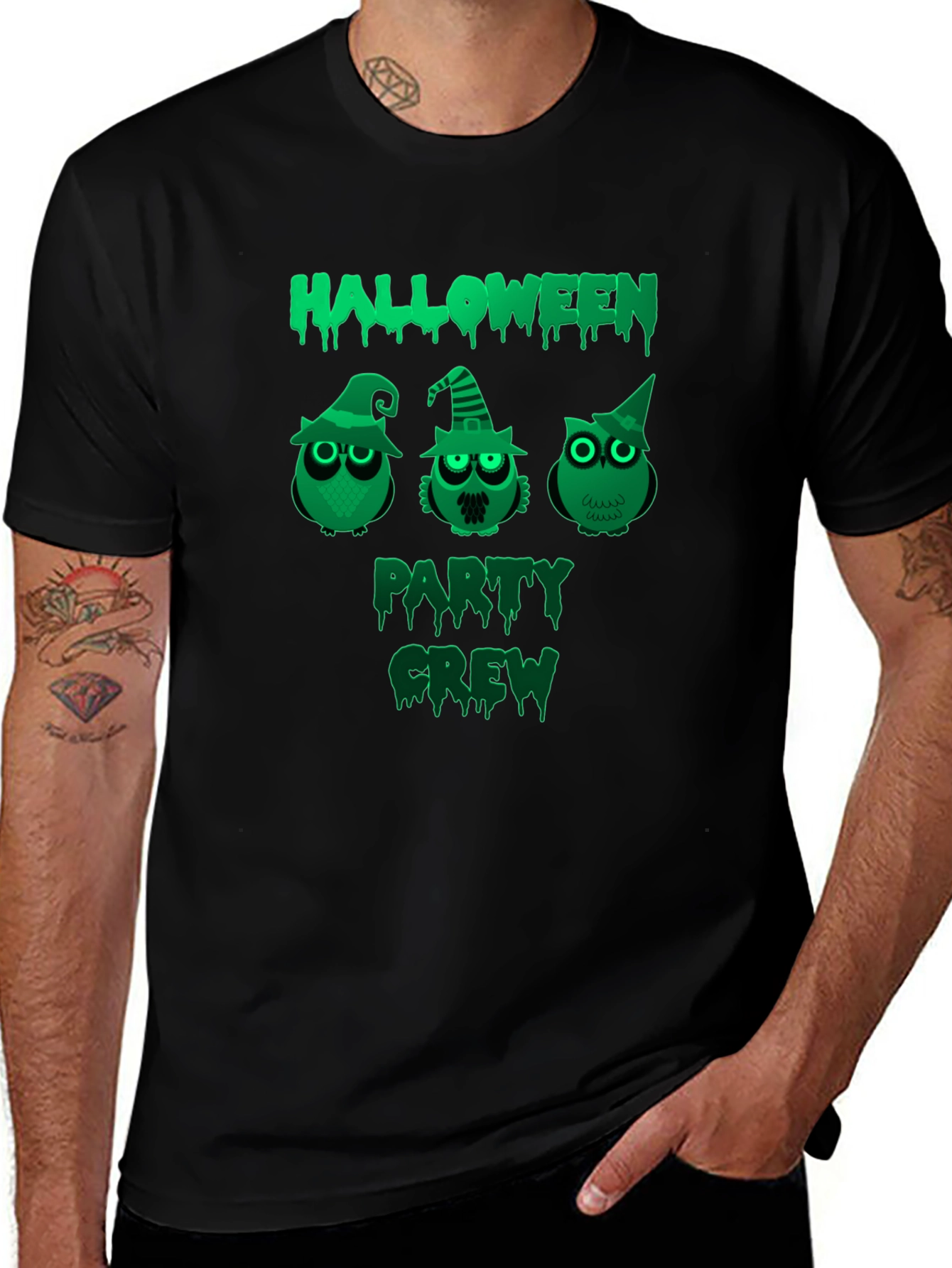 Halloween Party Crew Owl T-Shirt