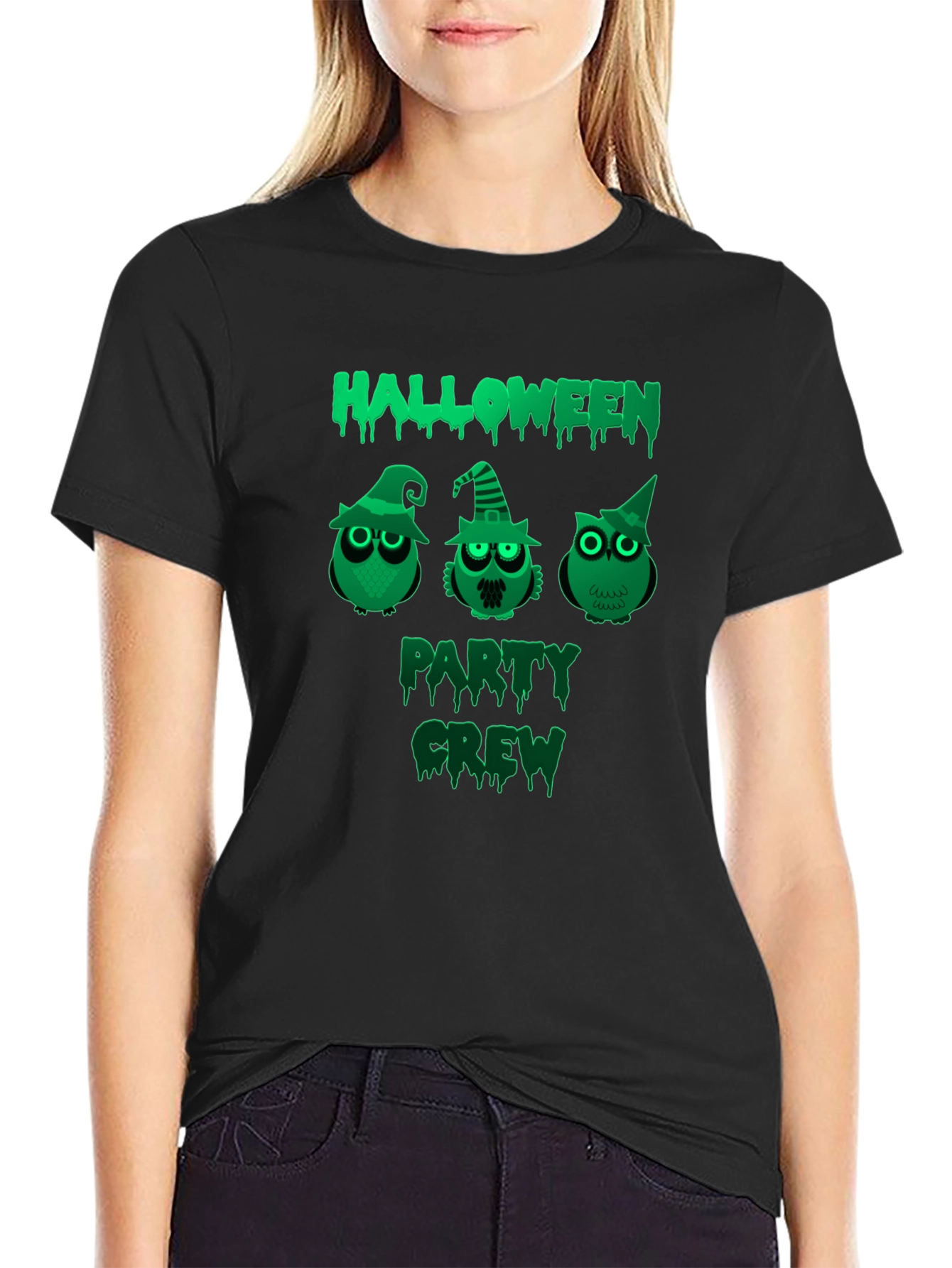 Halloween Party Crew Owl T-Shirt
