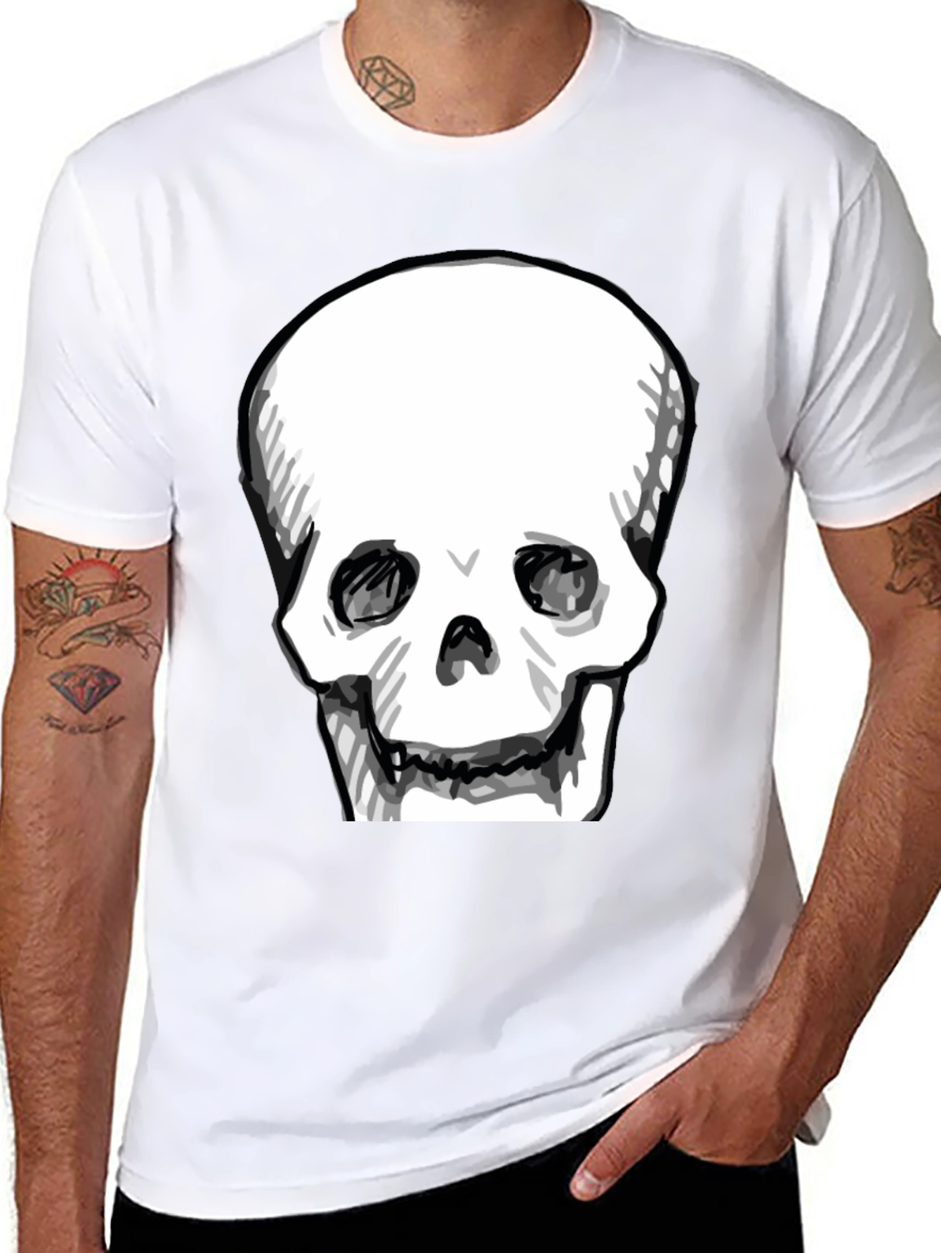 Skull Graphic Black T-Shirt