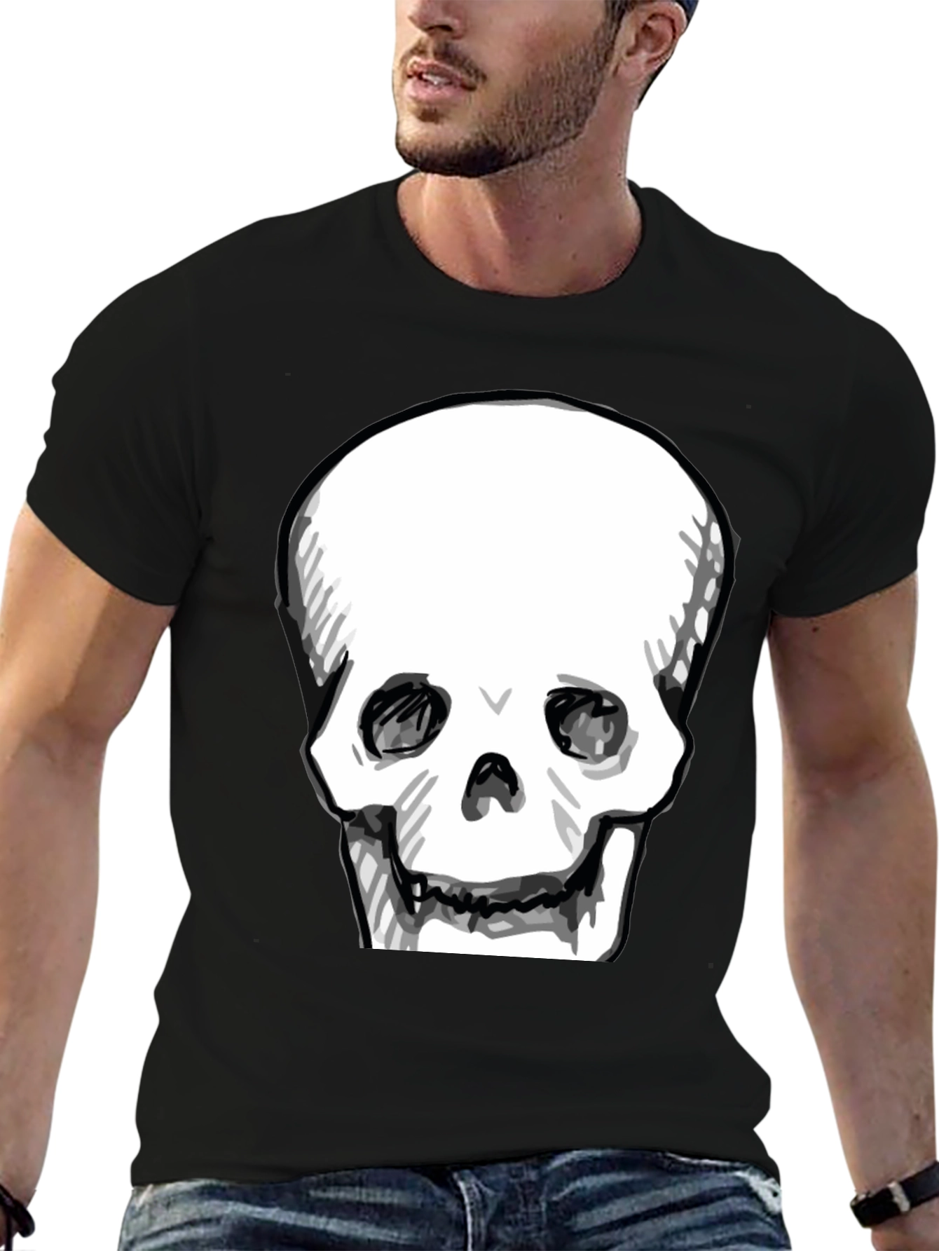 Skull Graphic Black T-Shirt