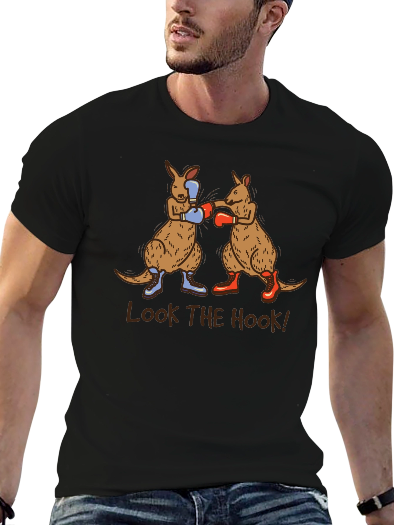 Boxing Kangaroos T-Shirt - Look the Hook!
