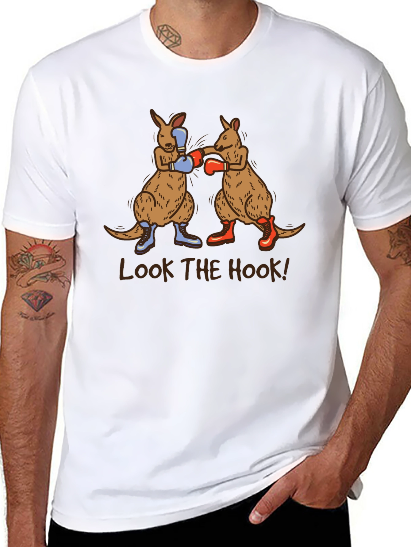 Boxing Kangaroos T-Shirt - Look the Hook!