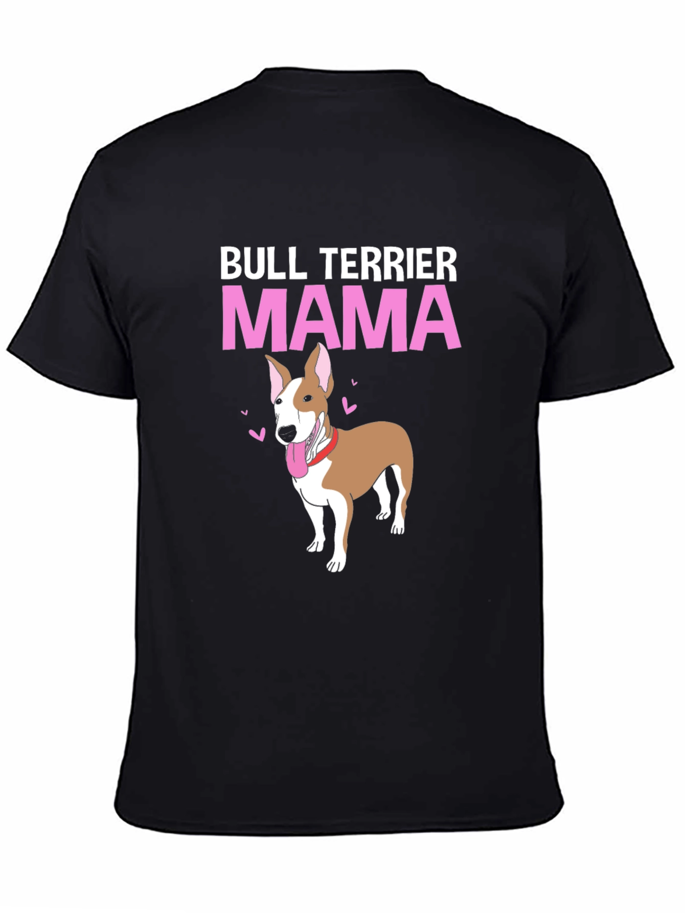 Bull Terrier Mama Black T-Shirt