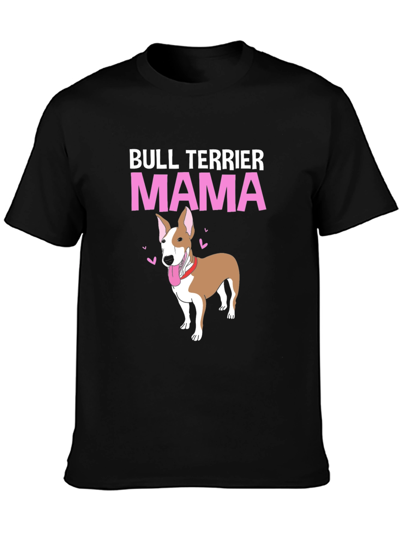 Bull Terrier Mama Black T-Shirt