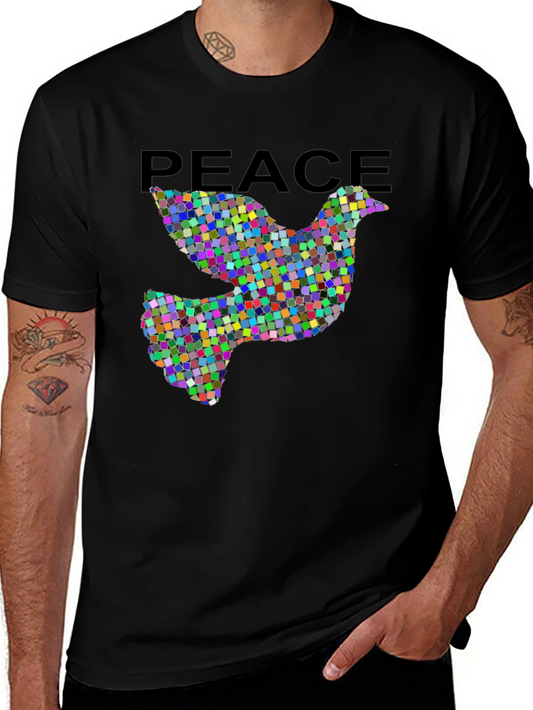 Peace Dove Graphic Tee - Black