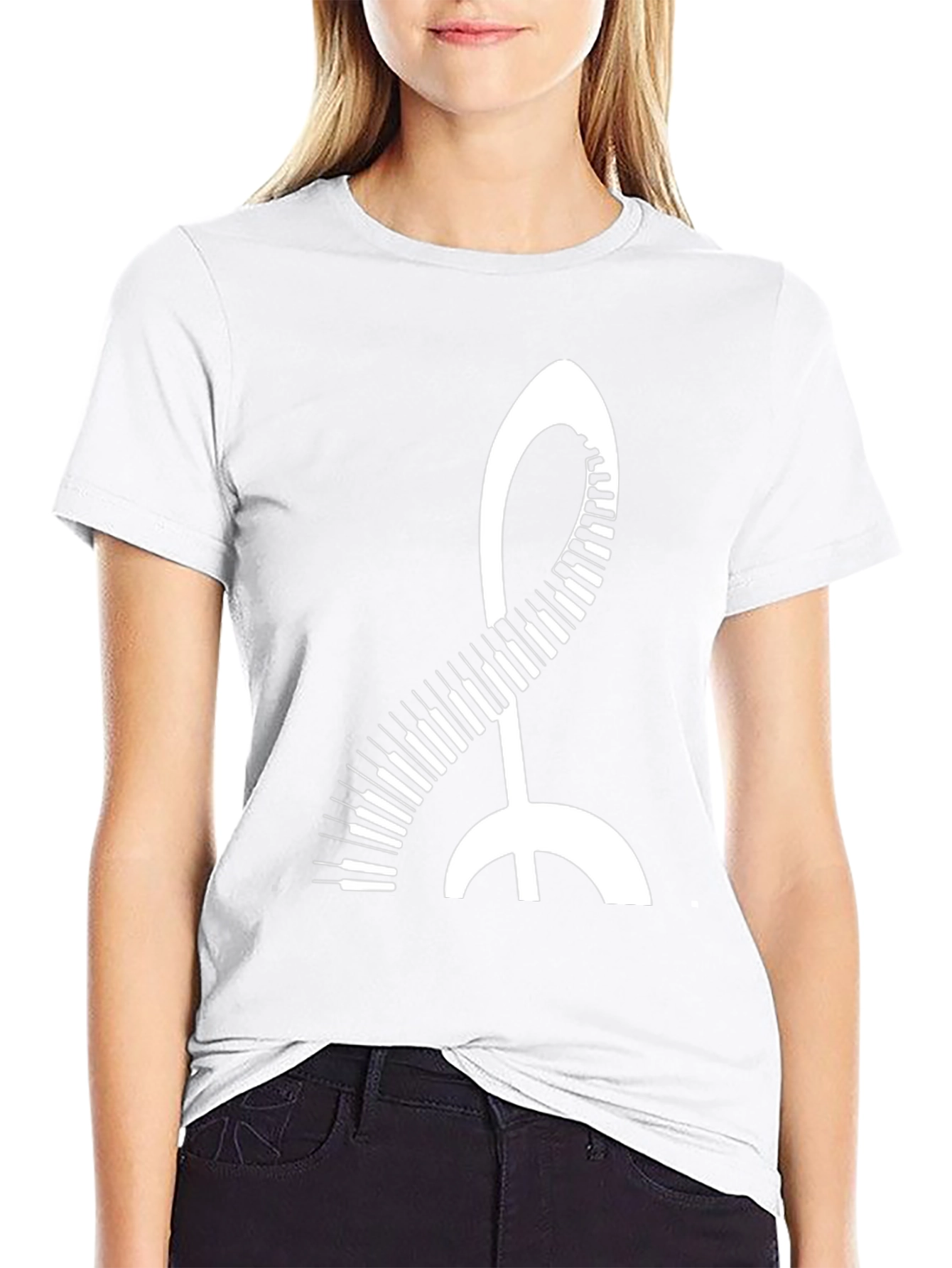 Music Treble Clef Piano Keys Black T-Shirt