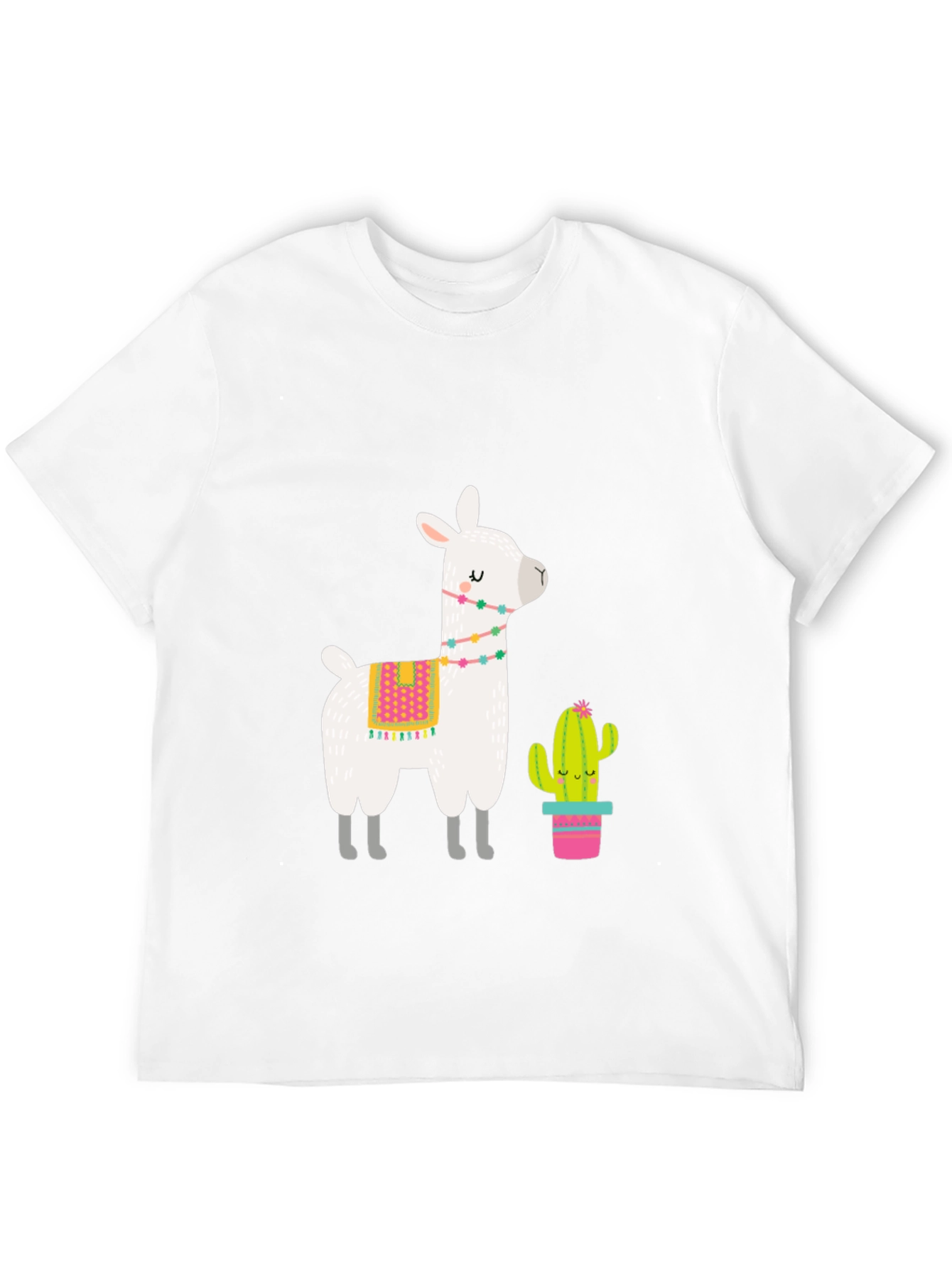 Llama & Cactus Graphic Tee - Black