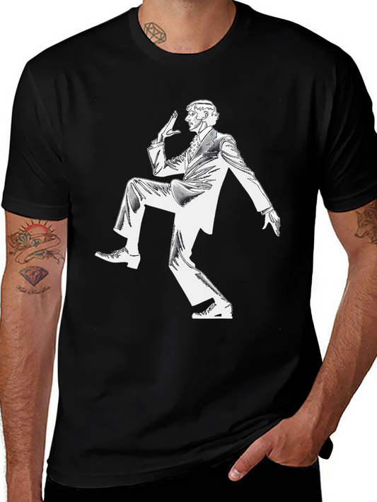 Vintage Style Dancing Man Graphic Tee
