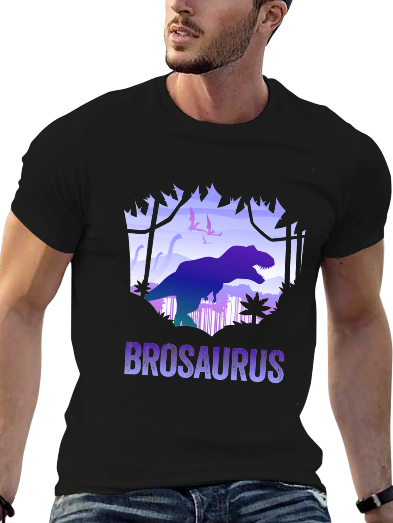 Brosaurus Graphic T-Shirt - Dinosaur Tee