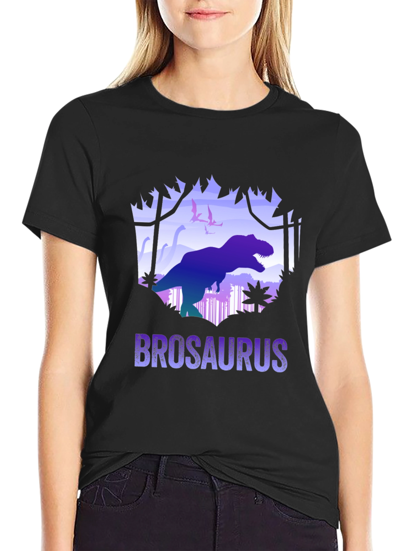 Brosaurus Graphic T-Shirt - Dinosaur Tee