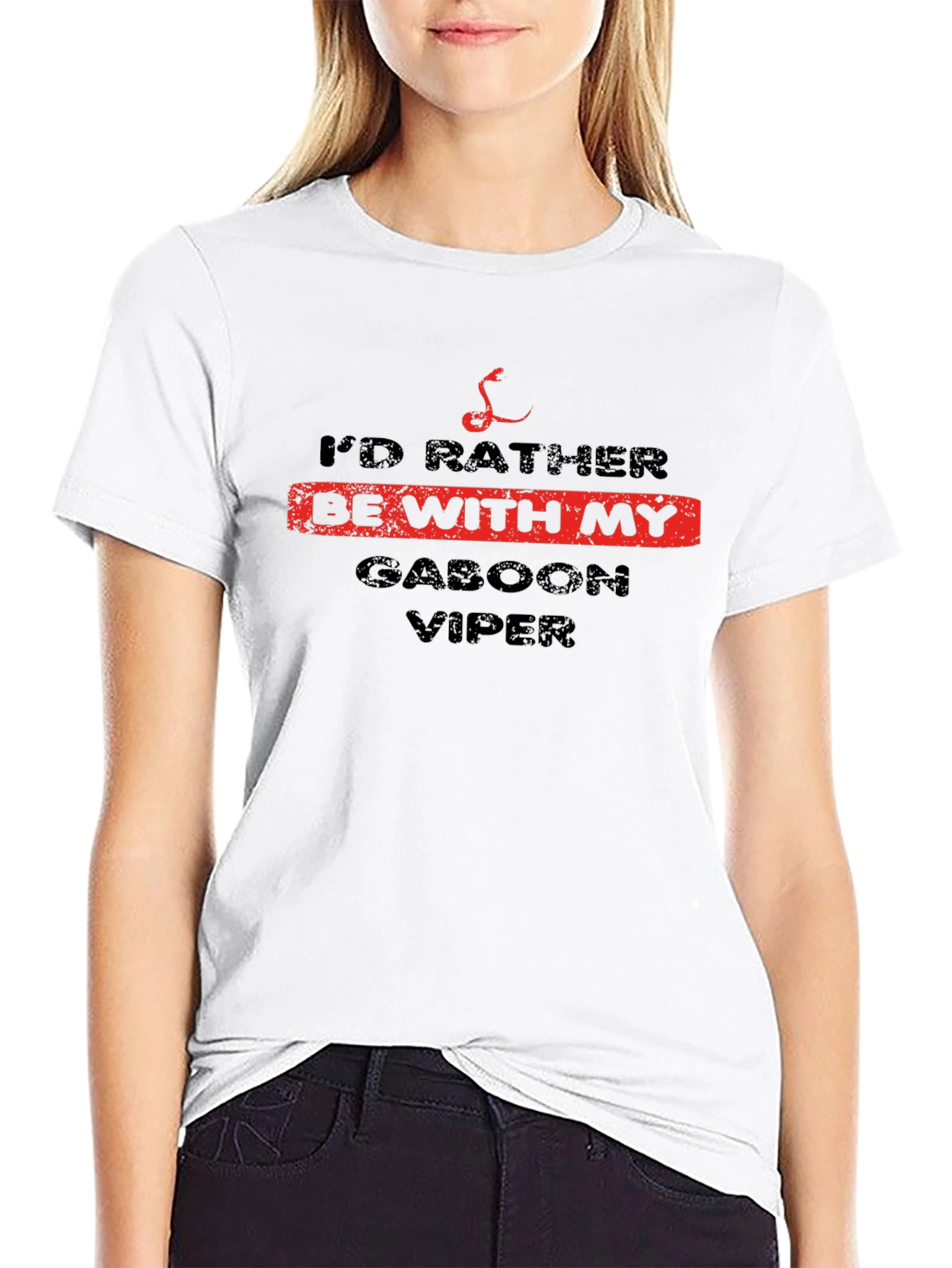 Id Rather Be With My Gaboon Viper T-Shirt