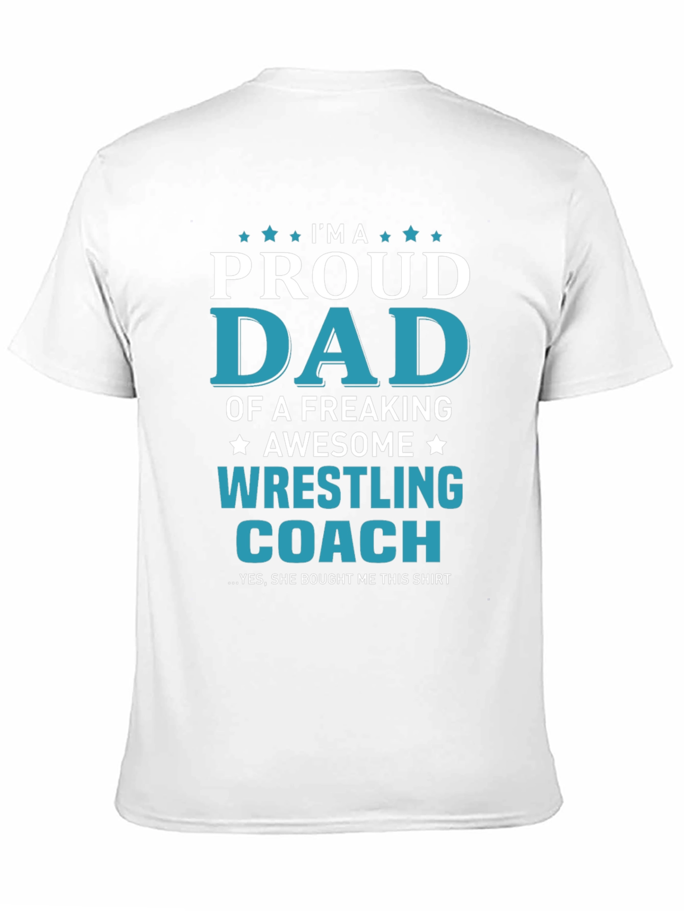 Proud Dad Wrestling Coach Graphic T-Shirt
