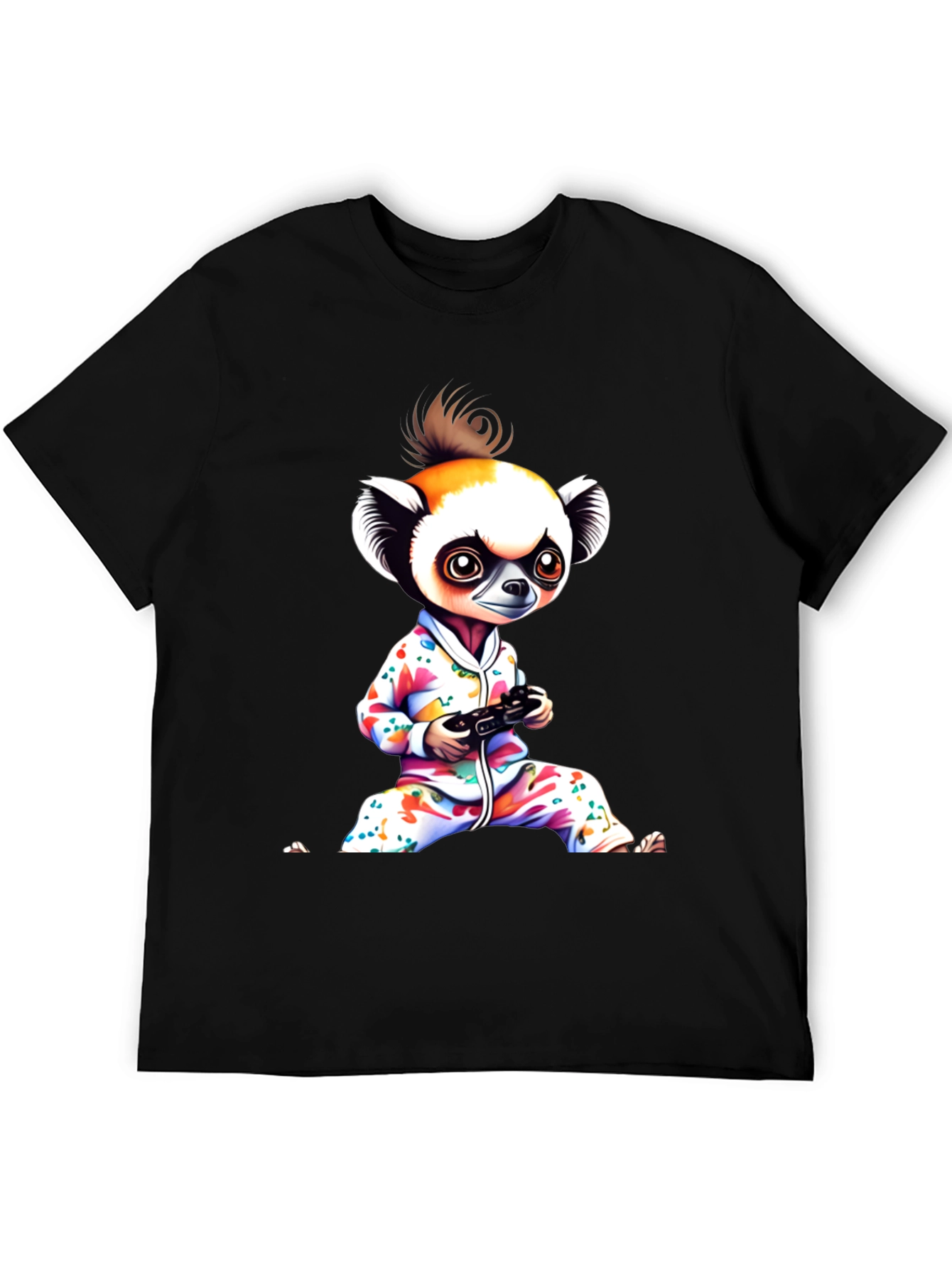 Gamer Lemur Graphic Tee