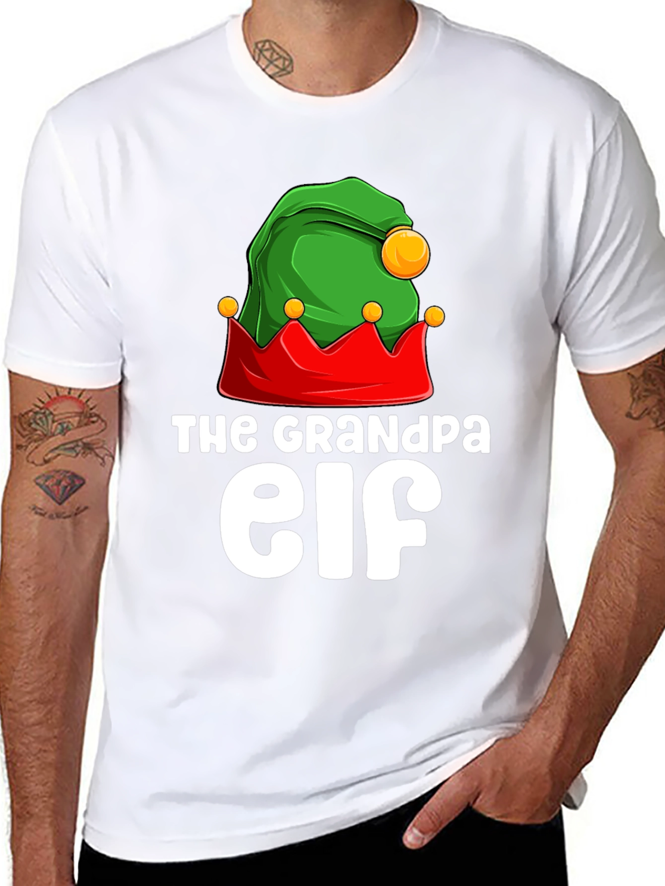 The Grandpa Elf T-Shirt - Holiday Gift