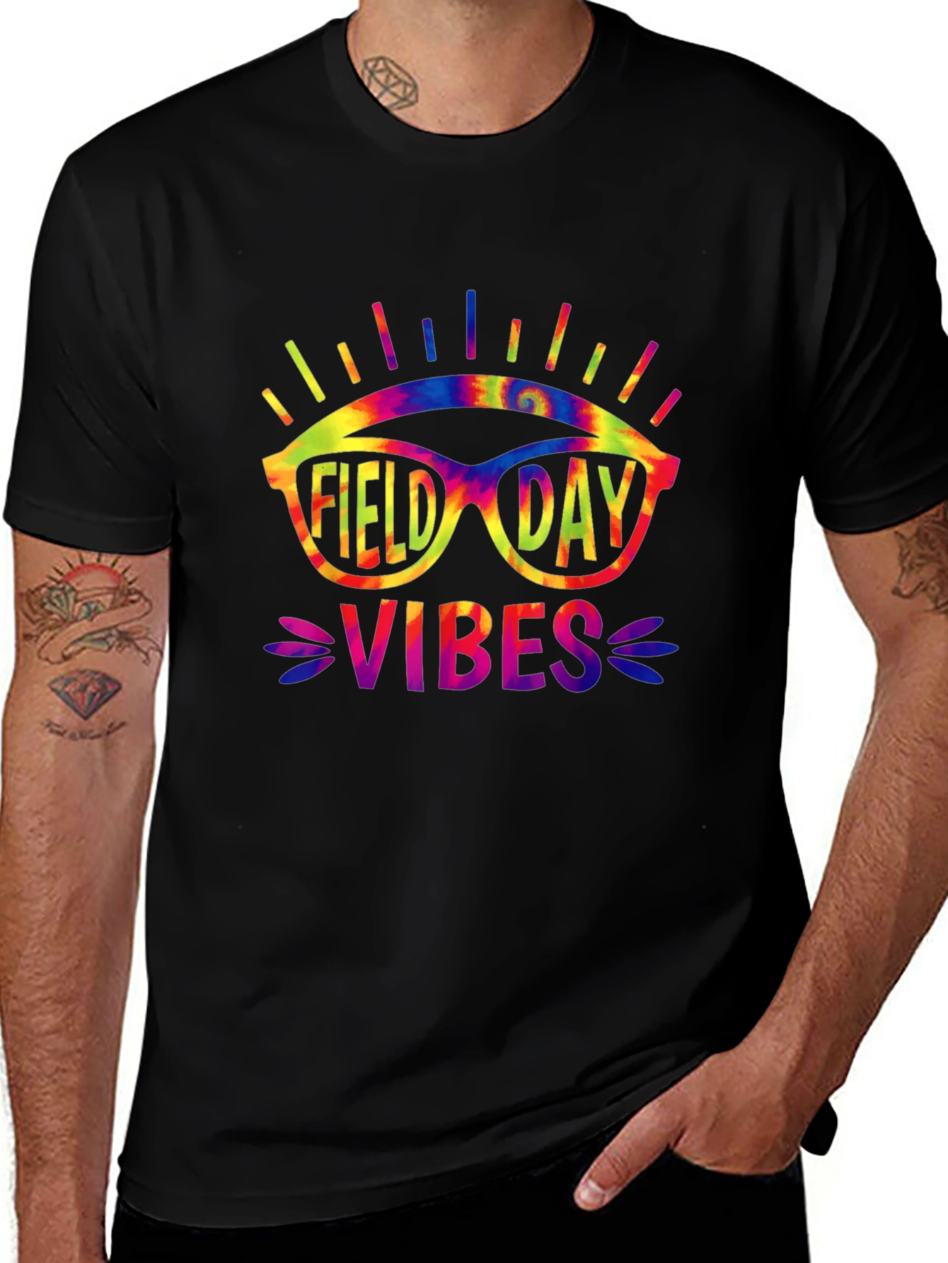 Field Day Vibes Tie Dye Graphic Tee