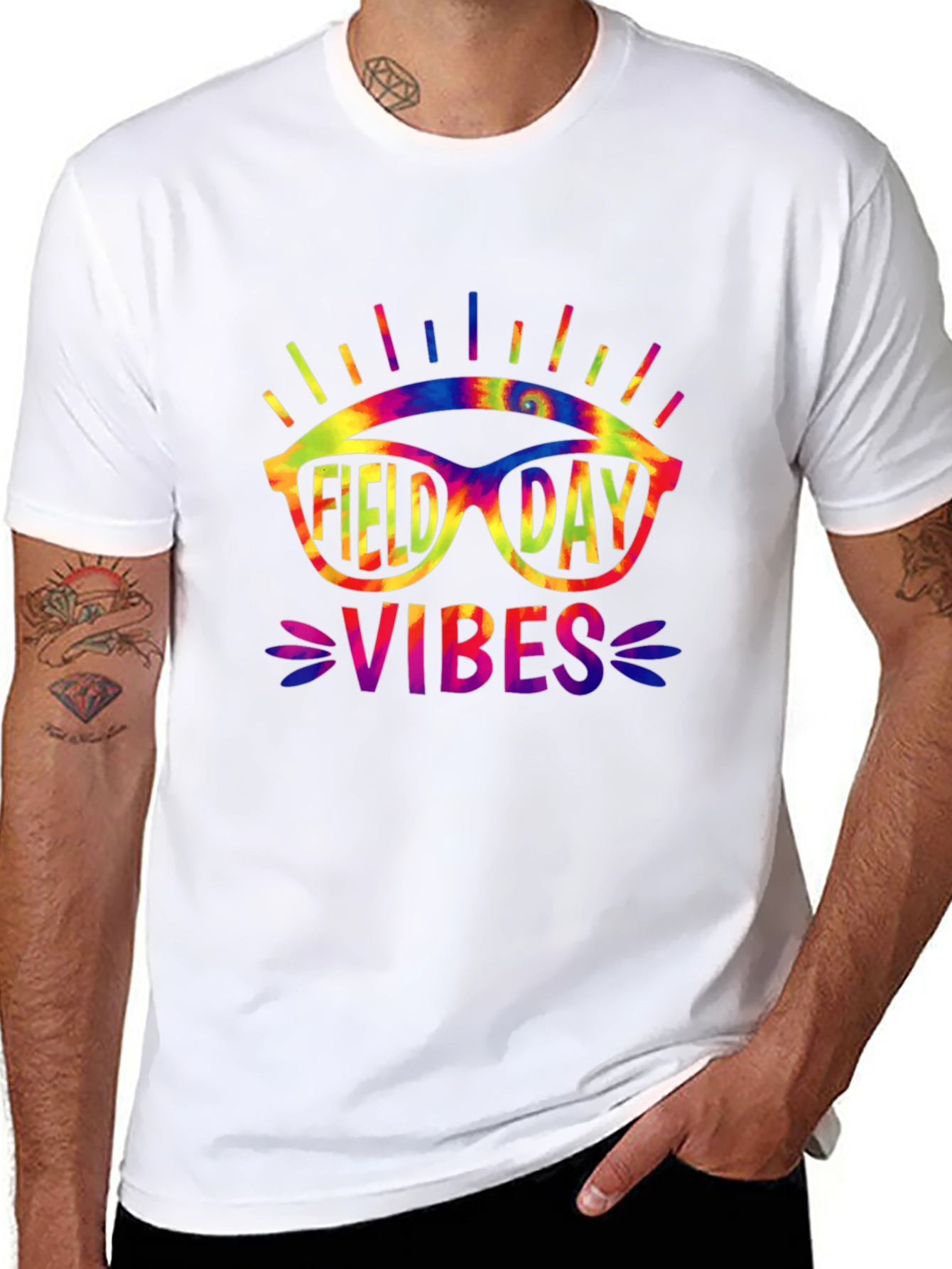 Field Day Vibes Tie Dye Graphic Tee