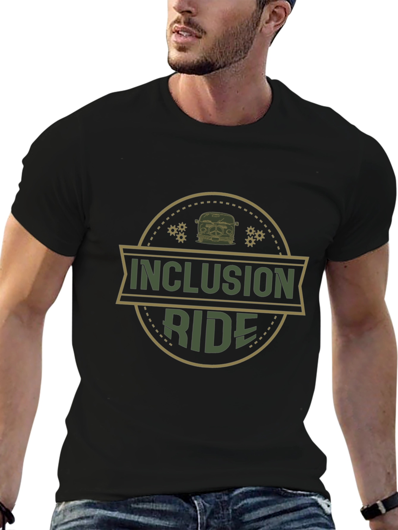 Inclusion Ride Black Graphic T-Shirt