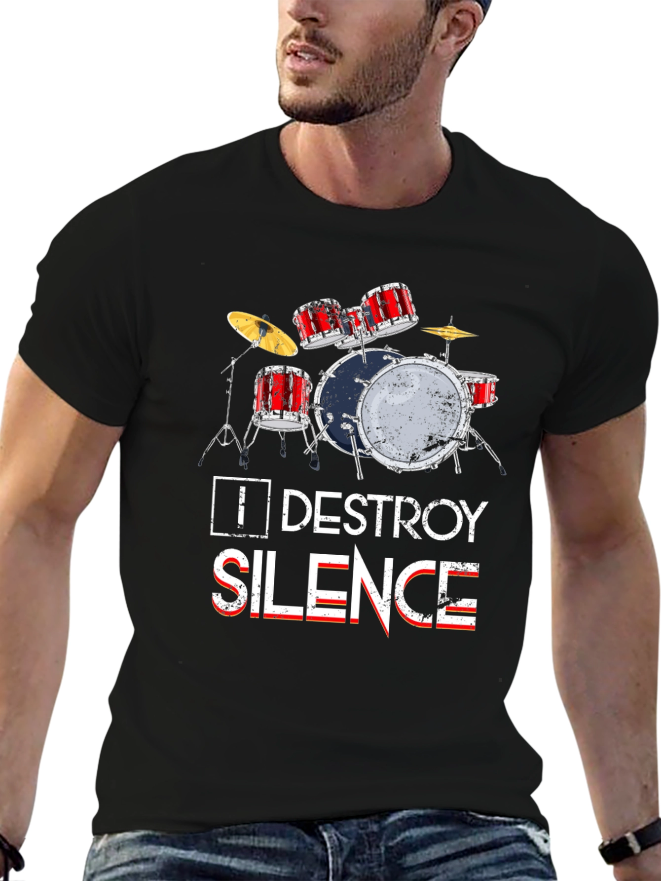 Destroy Silence Drum T-Shirt